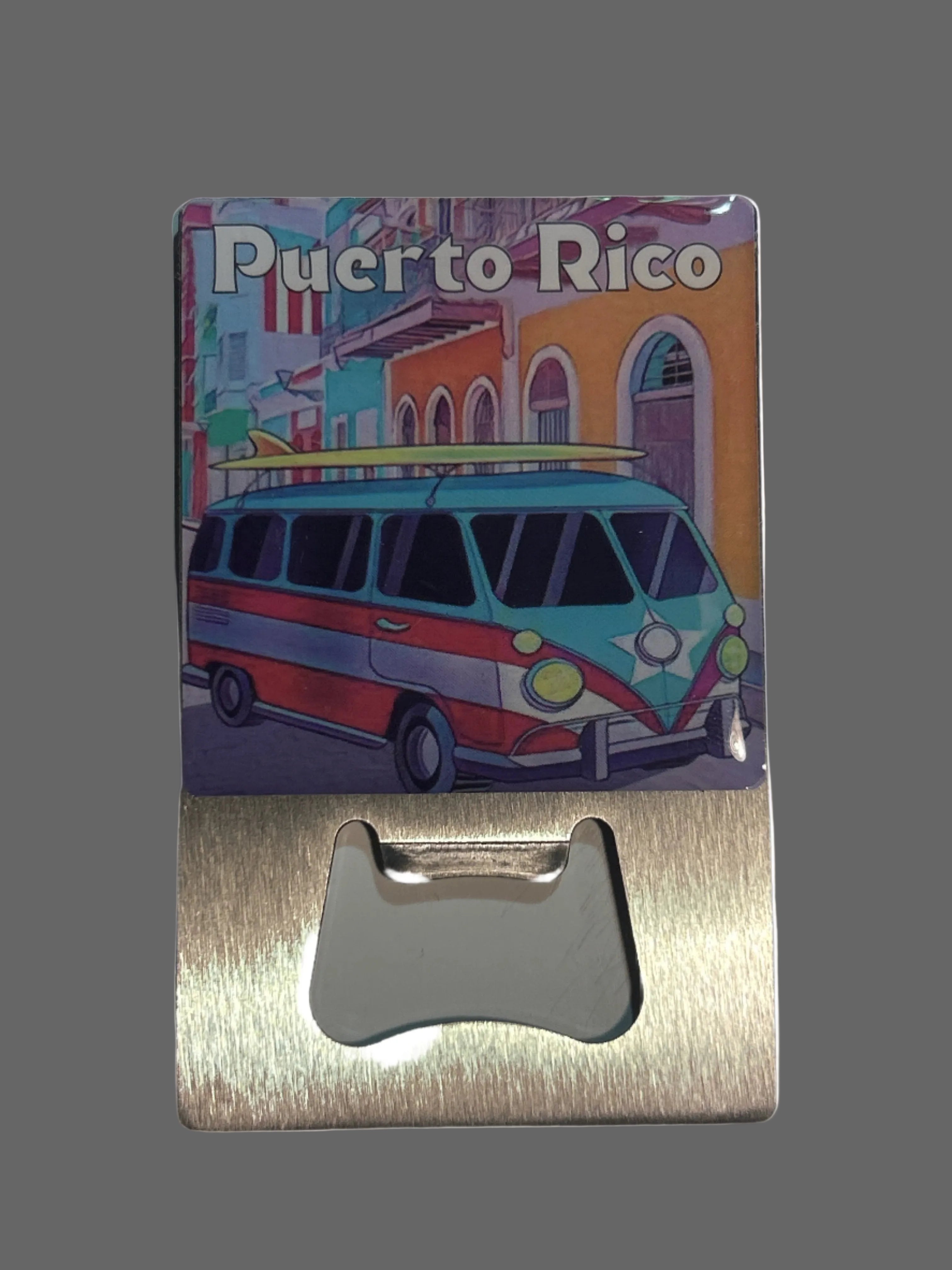 IMÁN - ABRIDOR DE BOTELLAS DE VOLKSWAGEN BUS EN EL VIEJO SAN JUAN