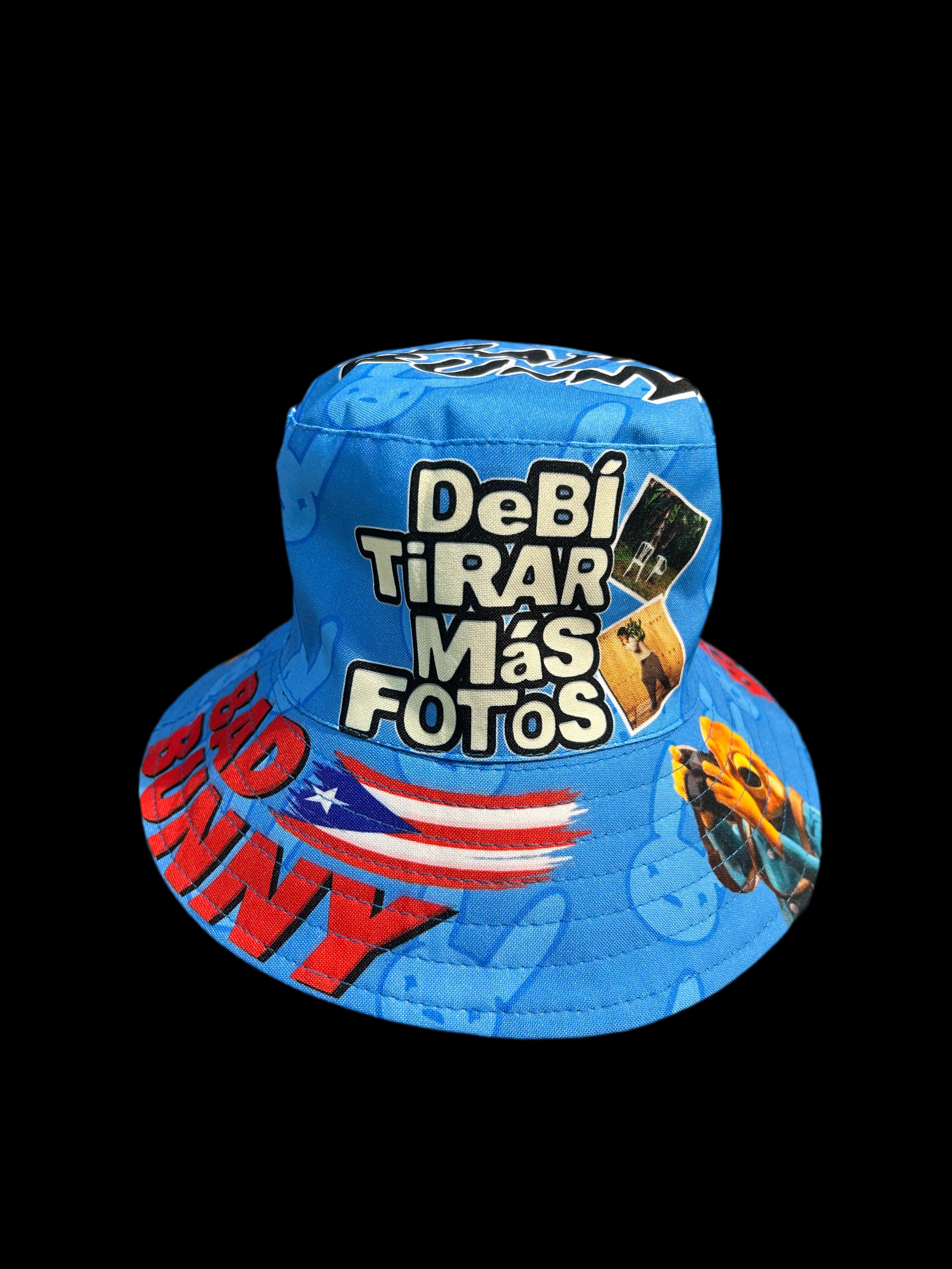 BAD BUNNY REVERSIBLE DTMF BUCKET HAT - SOMBRERO DEBÍ TIRAR MÁS MÁS BAD BUNNY