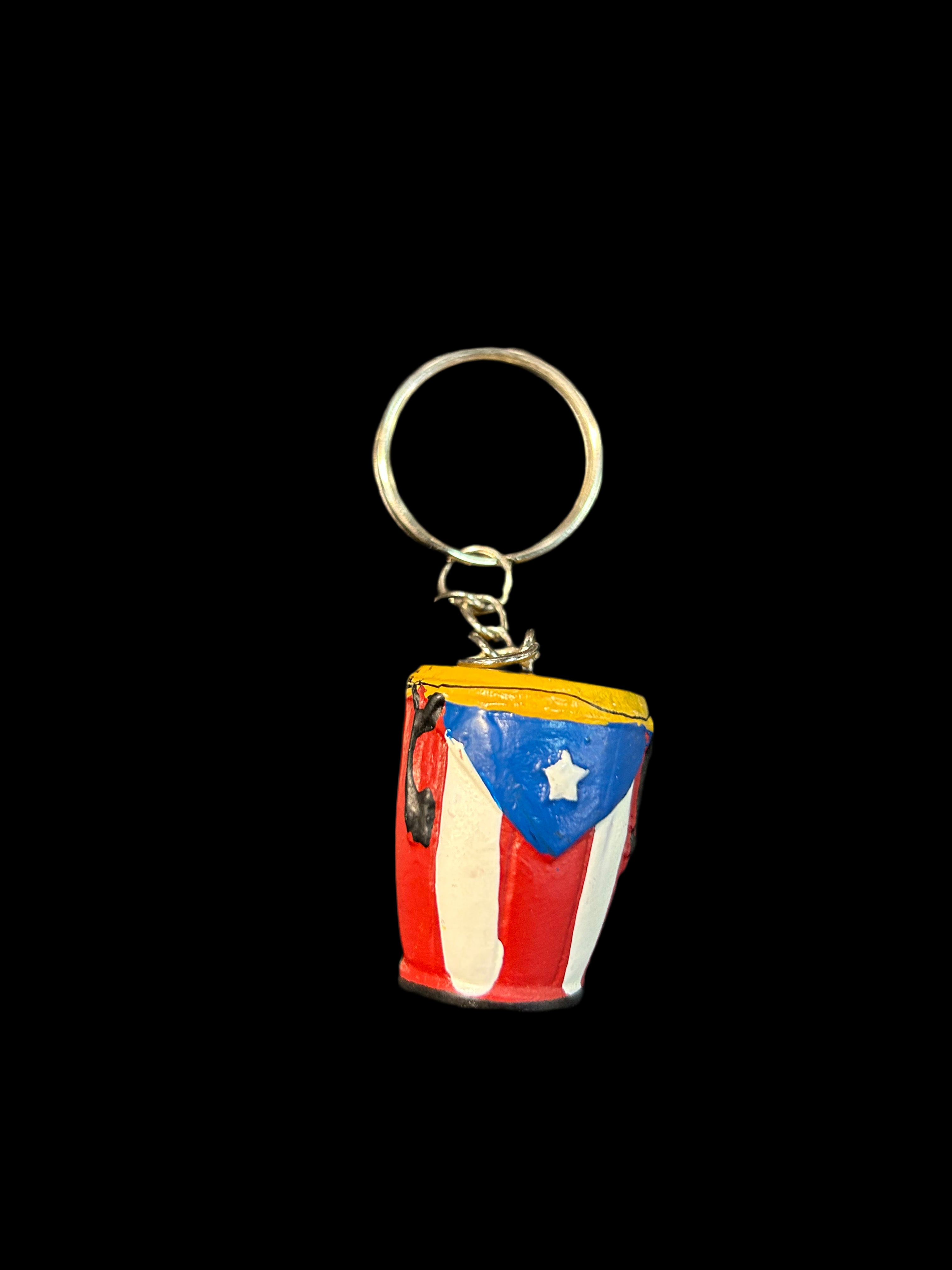 PUERTO RICO FLAG CONGA KEYCHAIN
