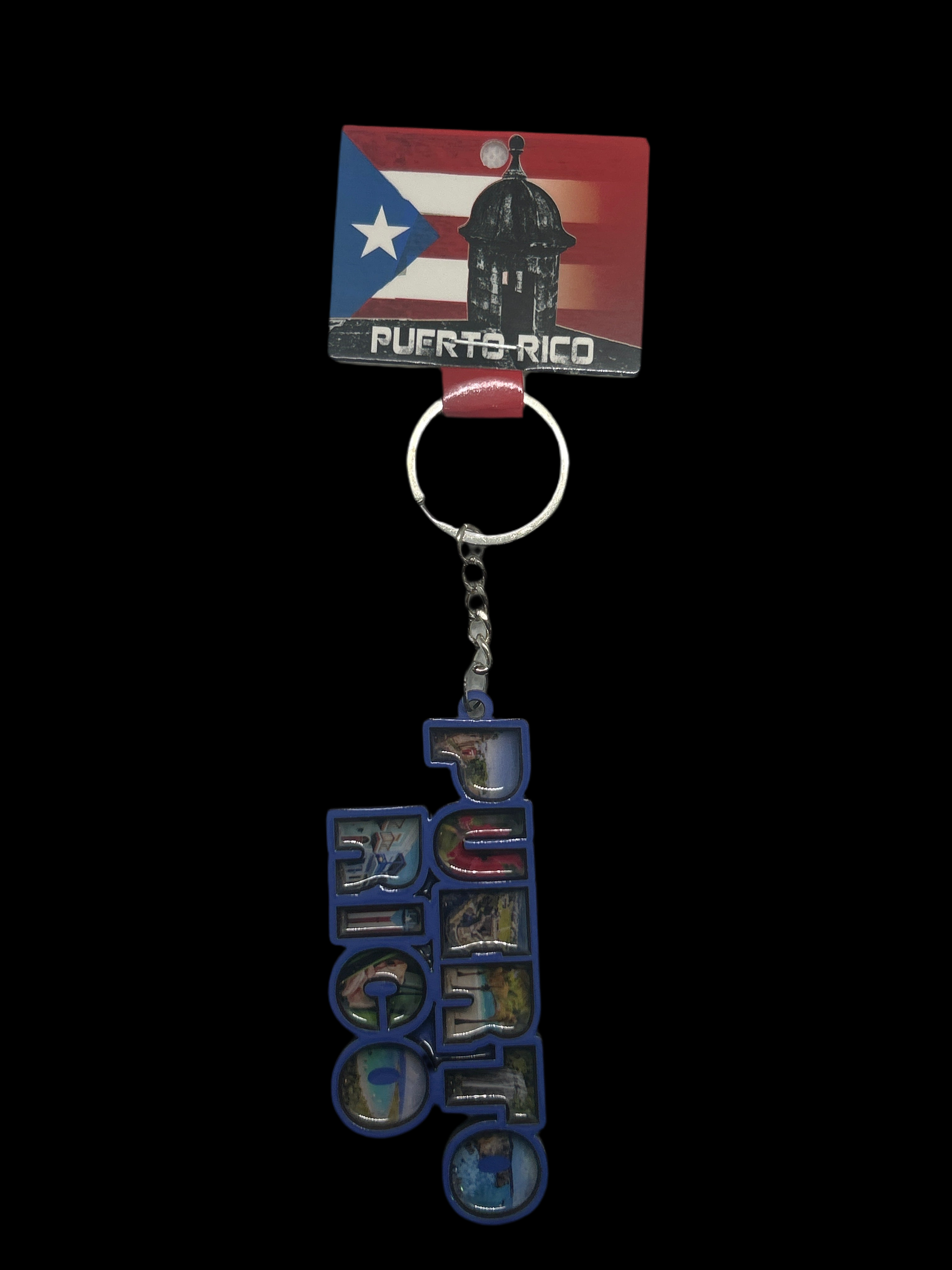 PUERTO RICO KEYCHAIN 3D LETTERS DESIGN