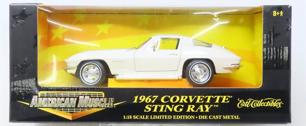 1/18 1967 CORVETTE STINGRAY WHITE - AMERICAN MUSCLE