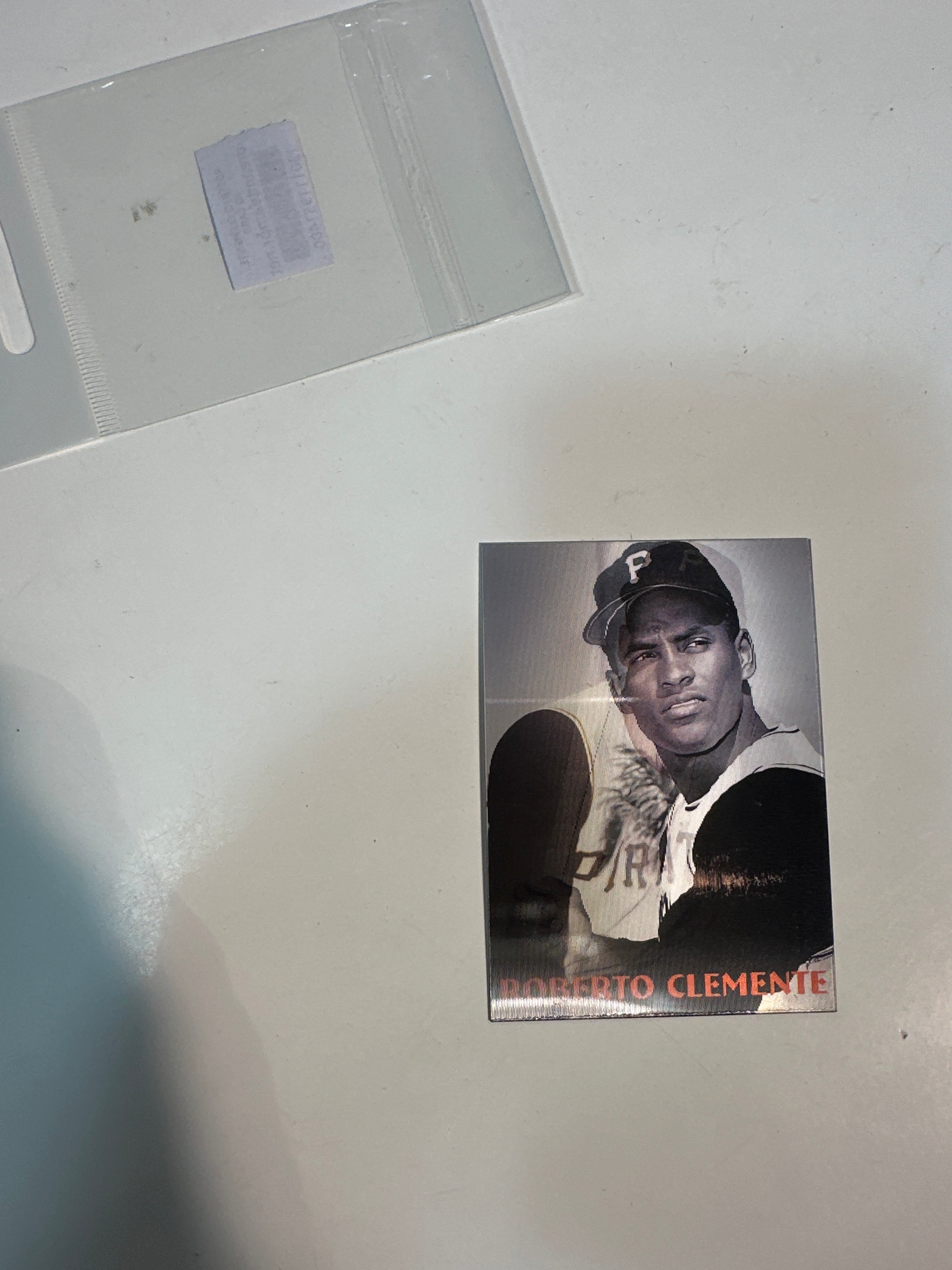 TARJETA 3D/PEGATINA ROBERTO CLEMENTE