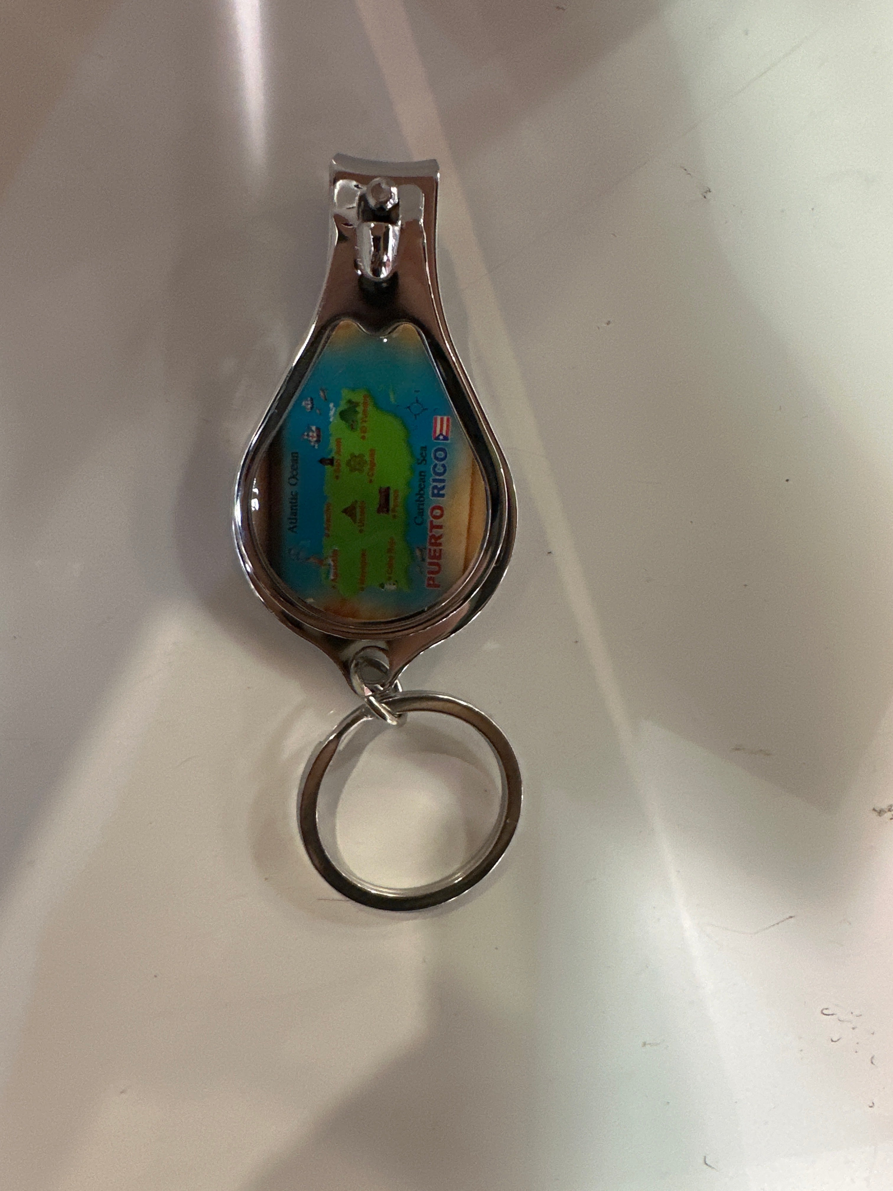 NAIL CLIPPER KEYCHAIN OF PUERTO RICO