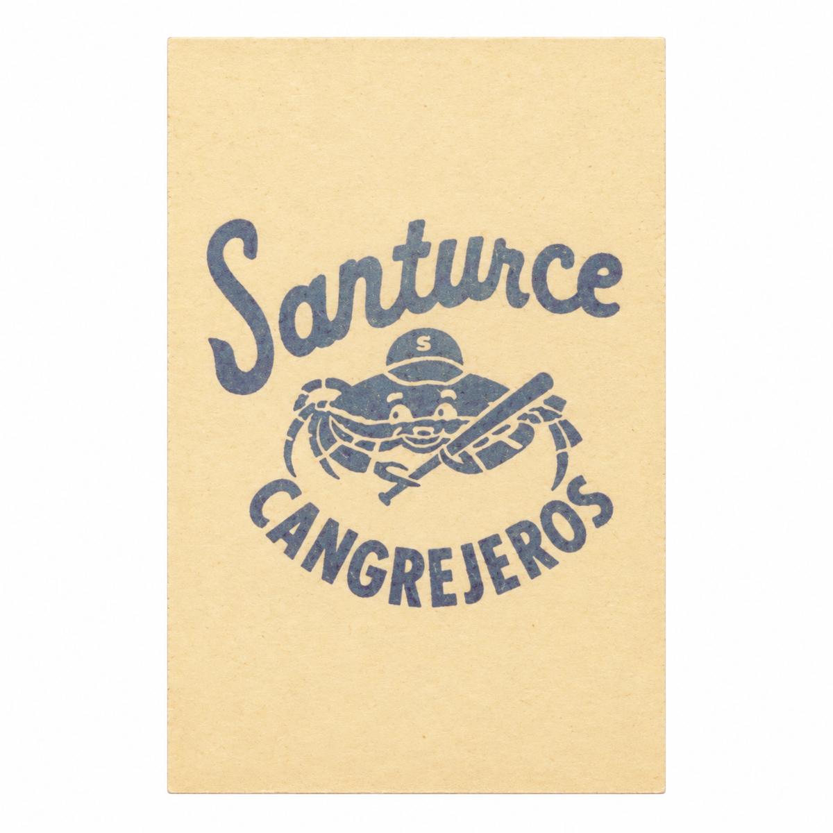 ROBERTO CLEMENTE BASEBALL CANGREJEROS DE SANTURCE TRADING CARD / TARJETA DEPORTIVA ROBERTO CLEMENTE CANGREJEROS DE SANTURCE