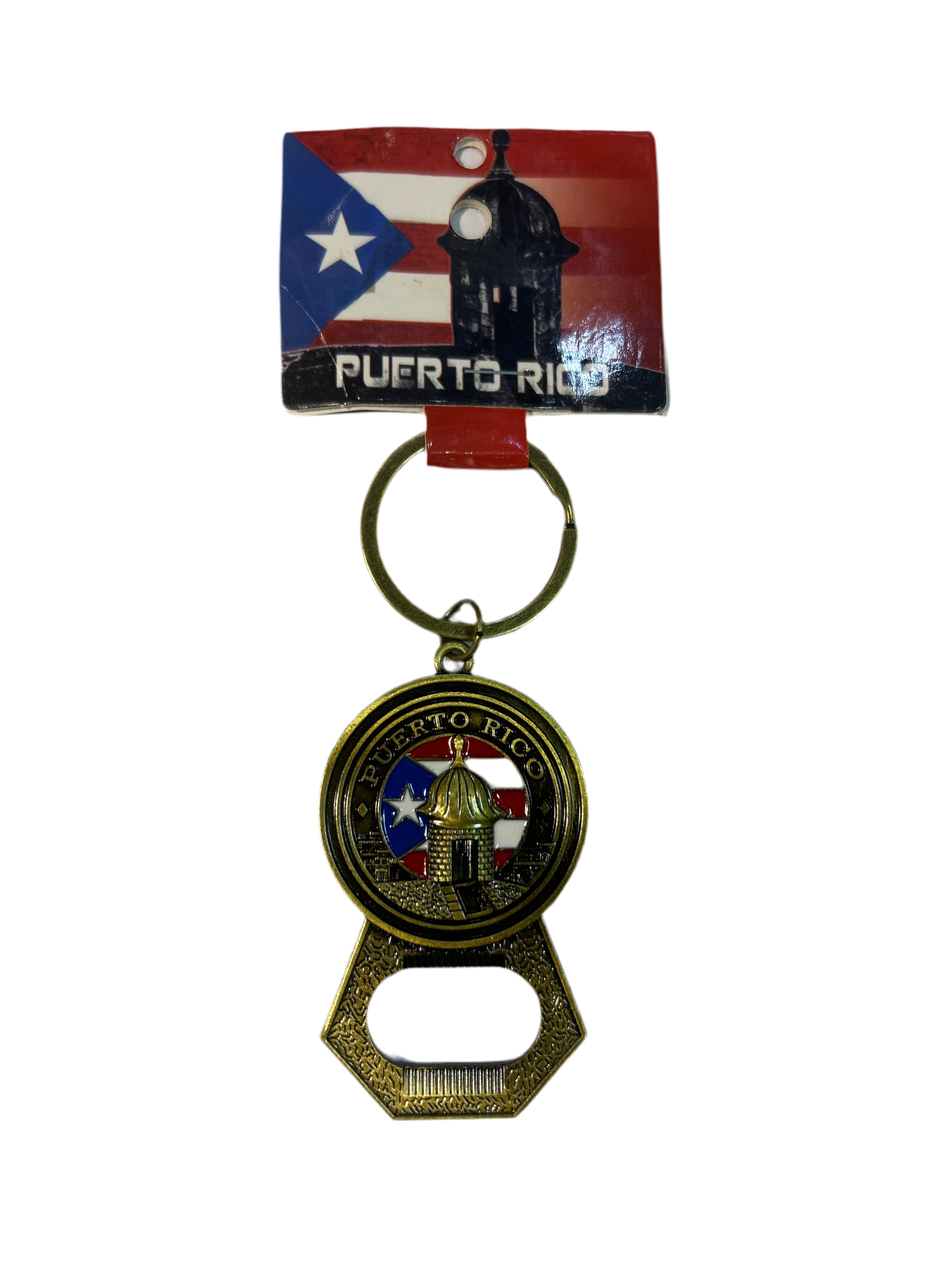 KEYCHAIN - PR BRONZE BOTTLER OPENER