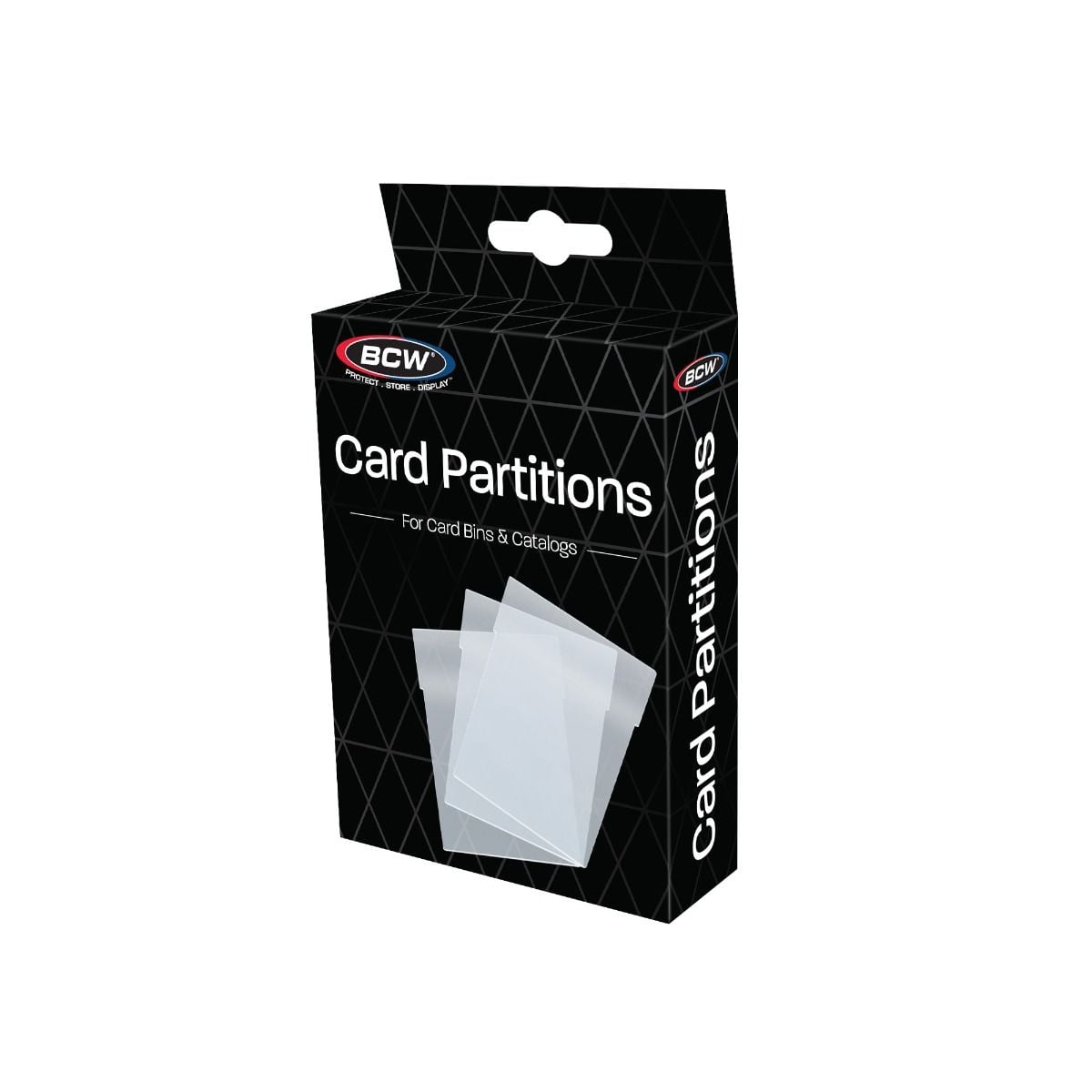 CARD PARTITIONS - CLEAR - TRADING CARD DIVIDER