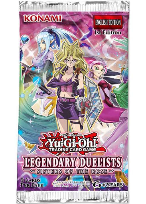 Paquete de refuerzo de la legendaria duelista Hermana de la Rosa de Yugioh
