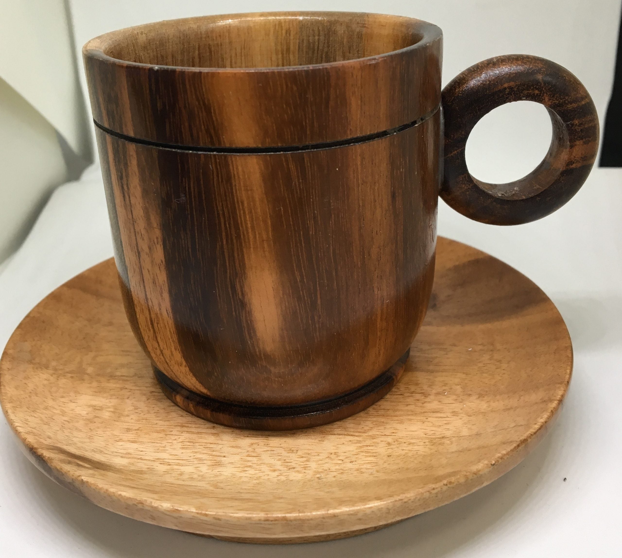 Set de Taza en madera (2 pcs)