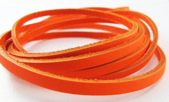 Neon Orange Glove Lace 72"