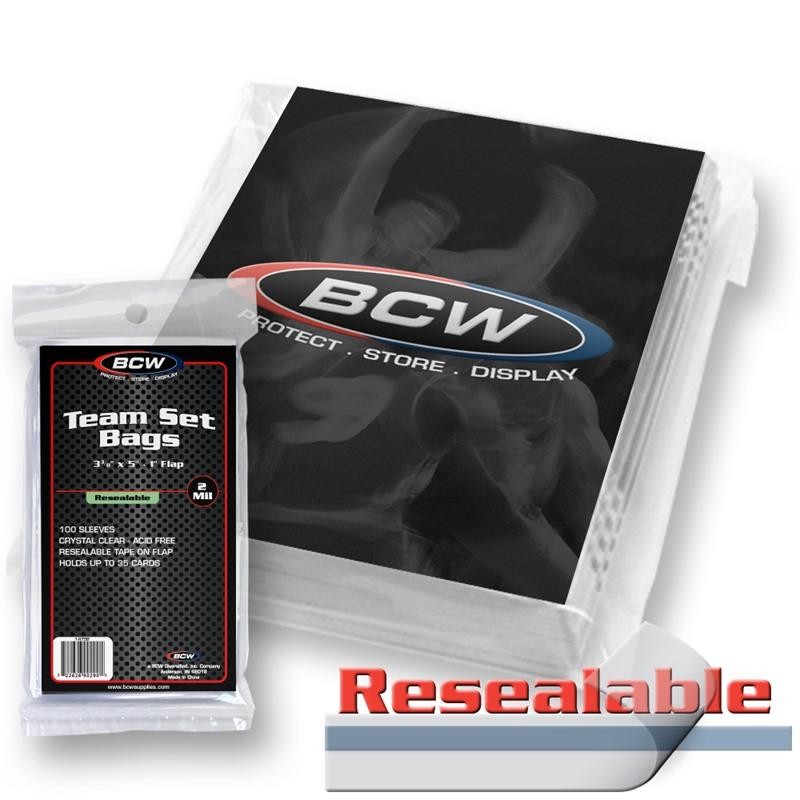 Resealable team set bag
