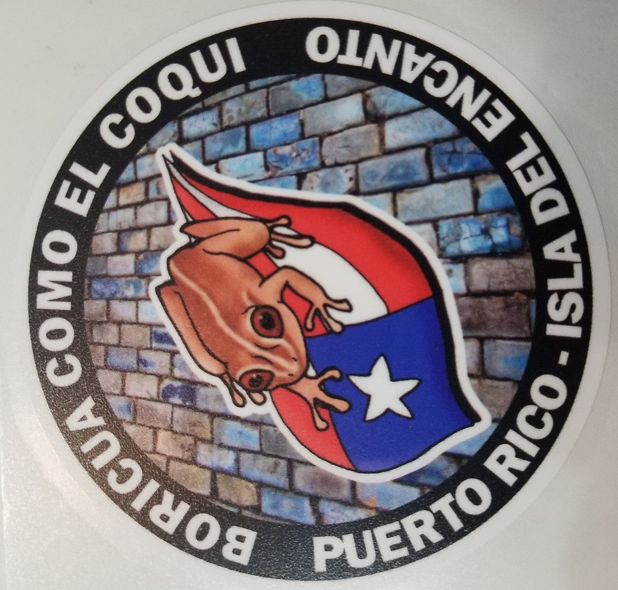 Sticker de PR - Boricua como el coquí