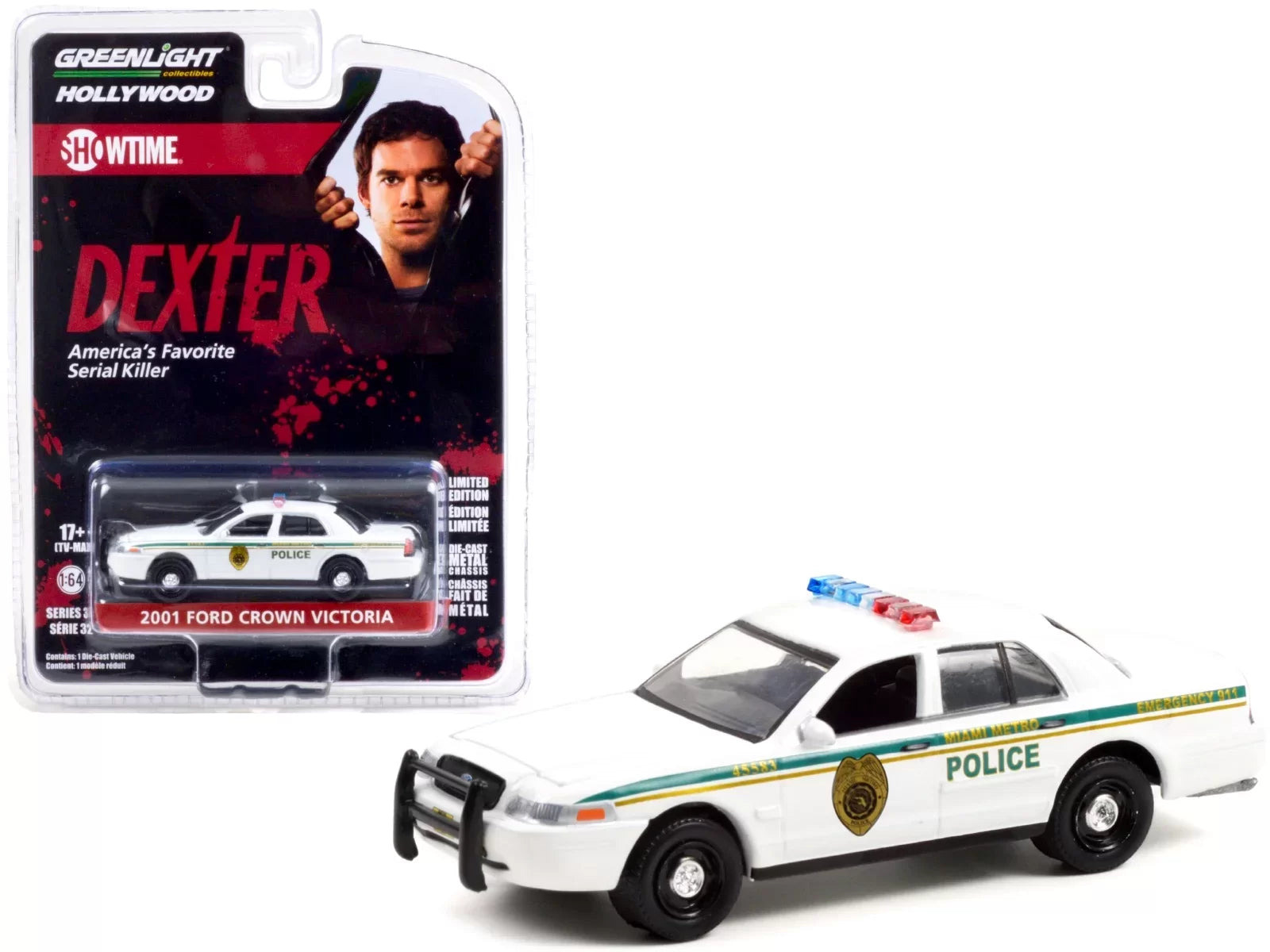 1/64 2001 CROWN VICTORIA DEXTER SERIES - GREENLIGHT