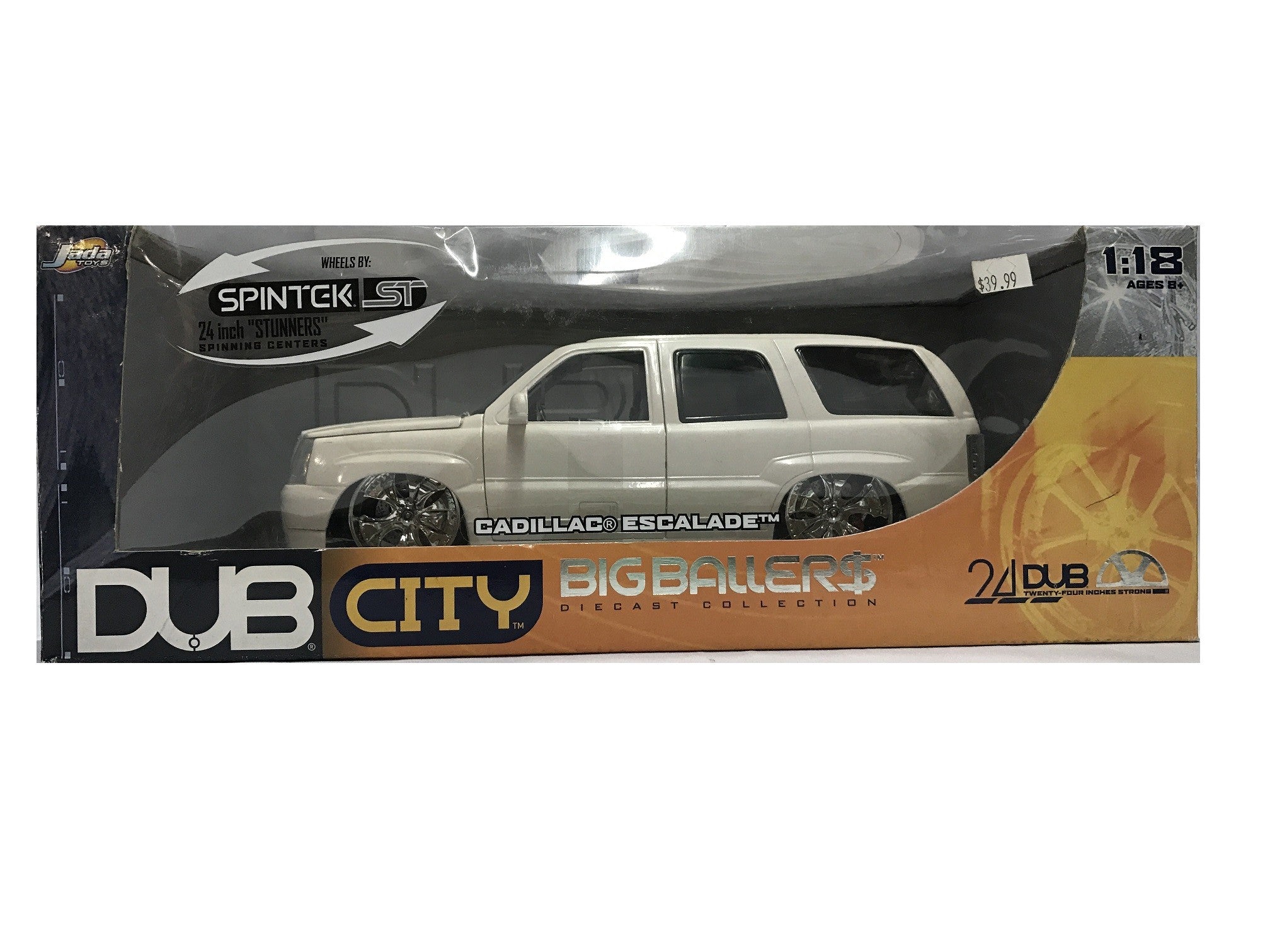 1:18 Cadillac Escalade Blanco DUB CITY