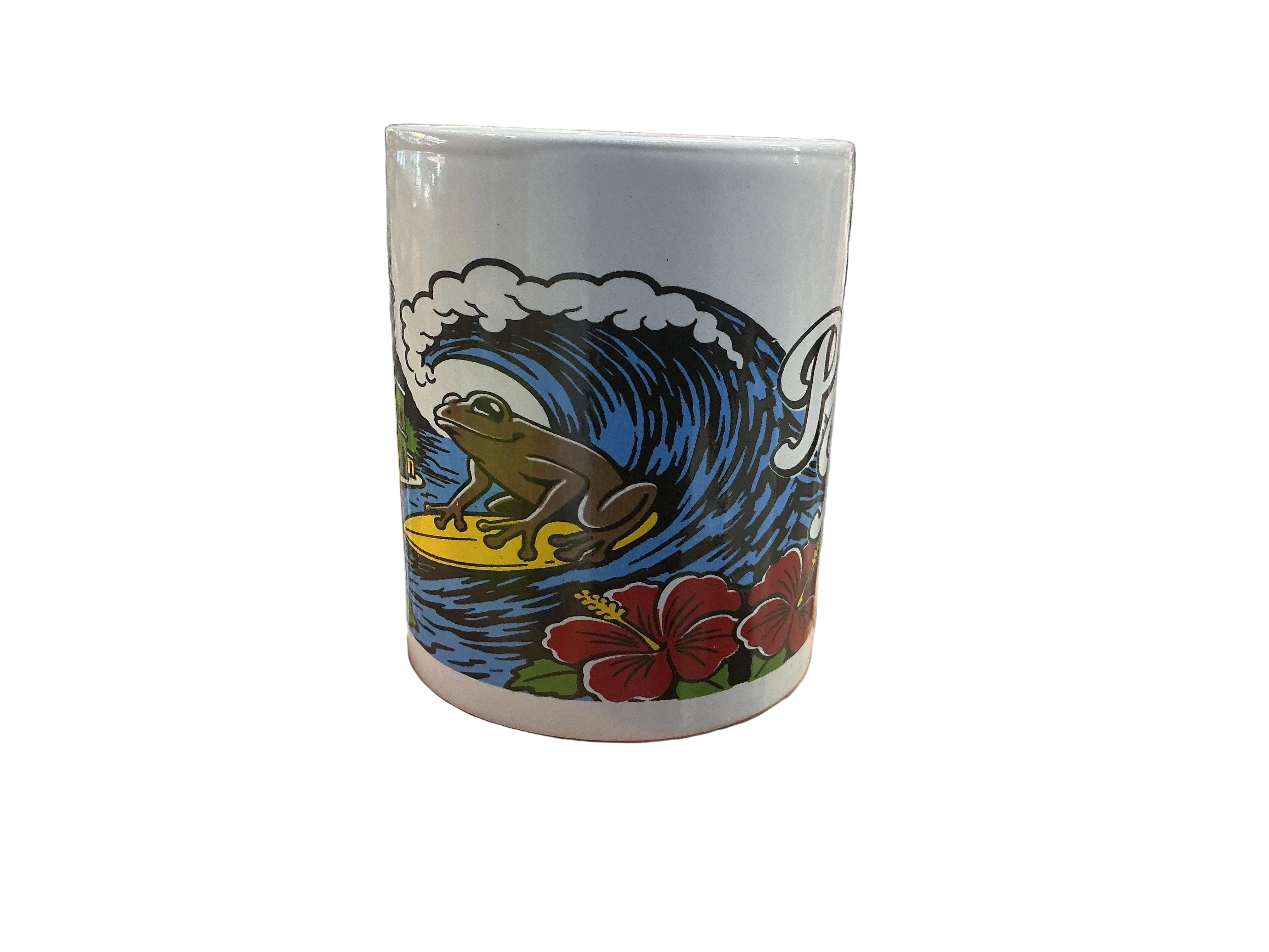 TAZA DE PUERTO RICO COQUI SURFING - PUERTO RICO MUG WITH COQUI SURFING