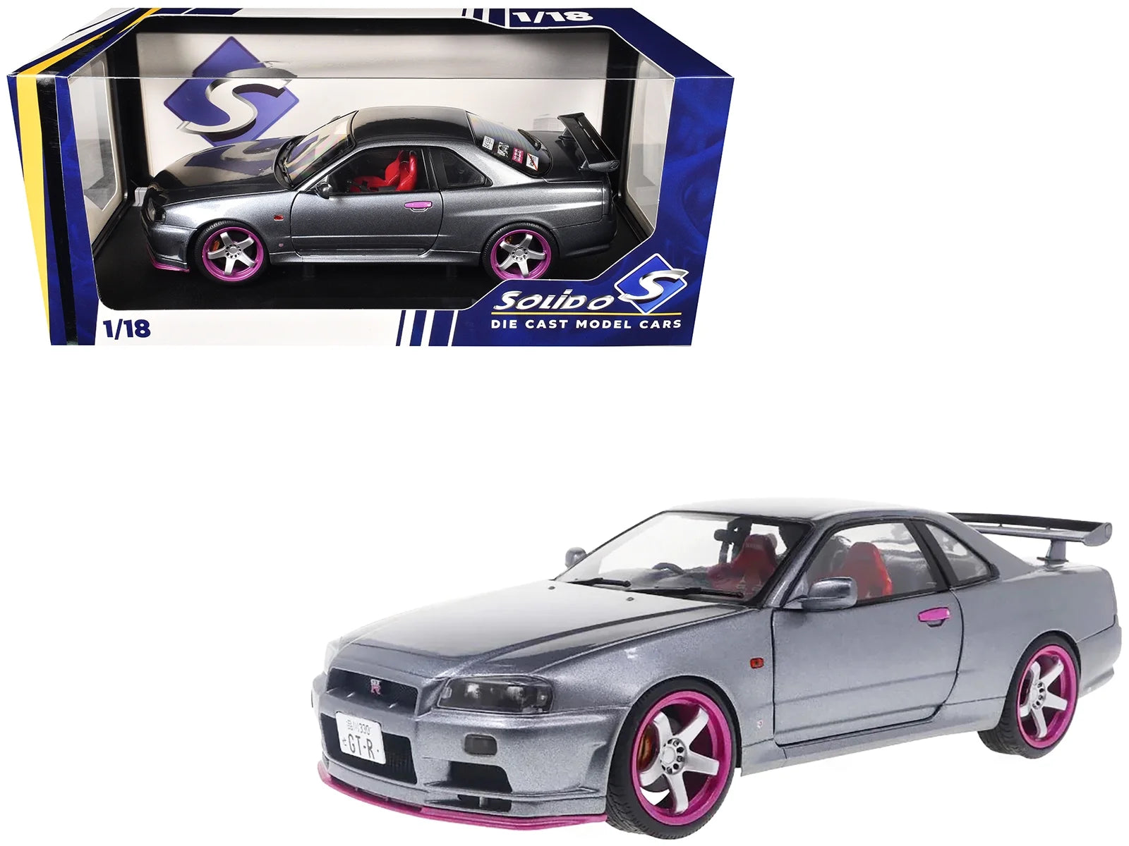 1/18 1999 NISSAN SKYLINE GT-R (R35) LIBERTY WALK - SÓLIDO
