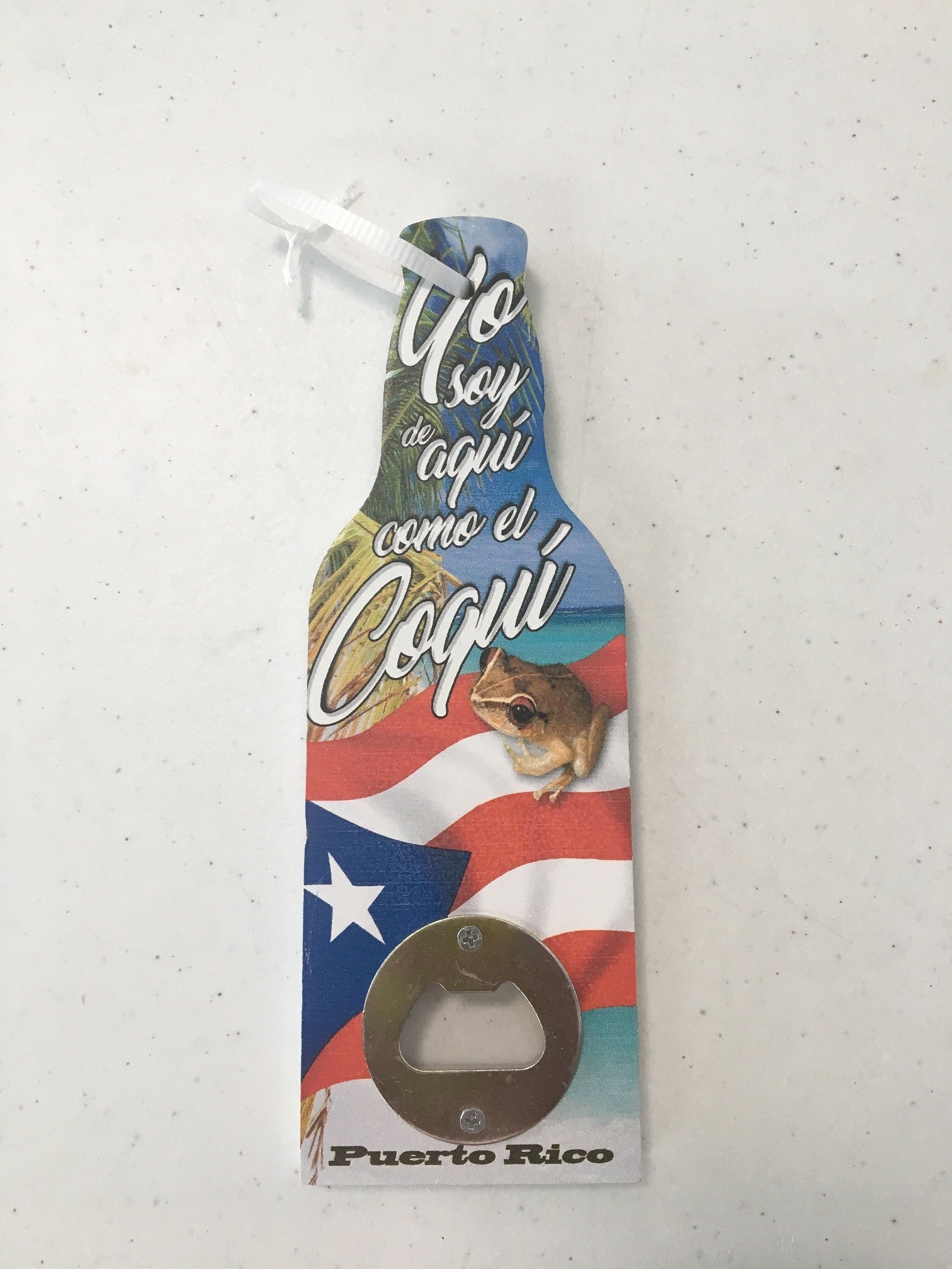 Destapador de botell en madera pequeno (bottle opener) de 8''