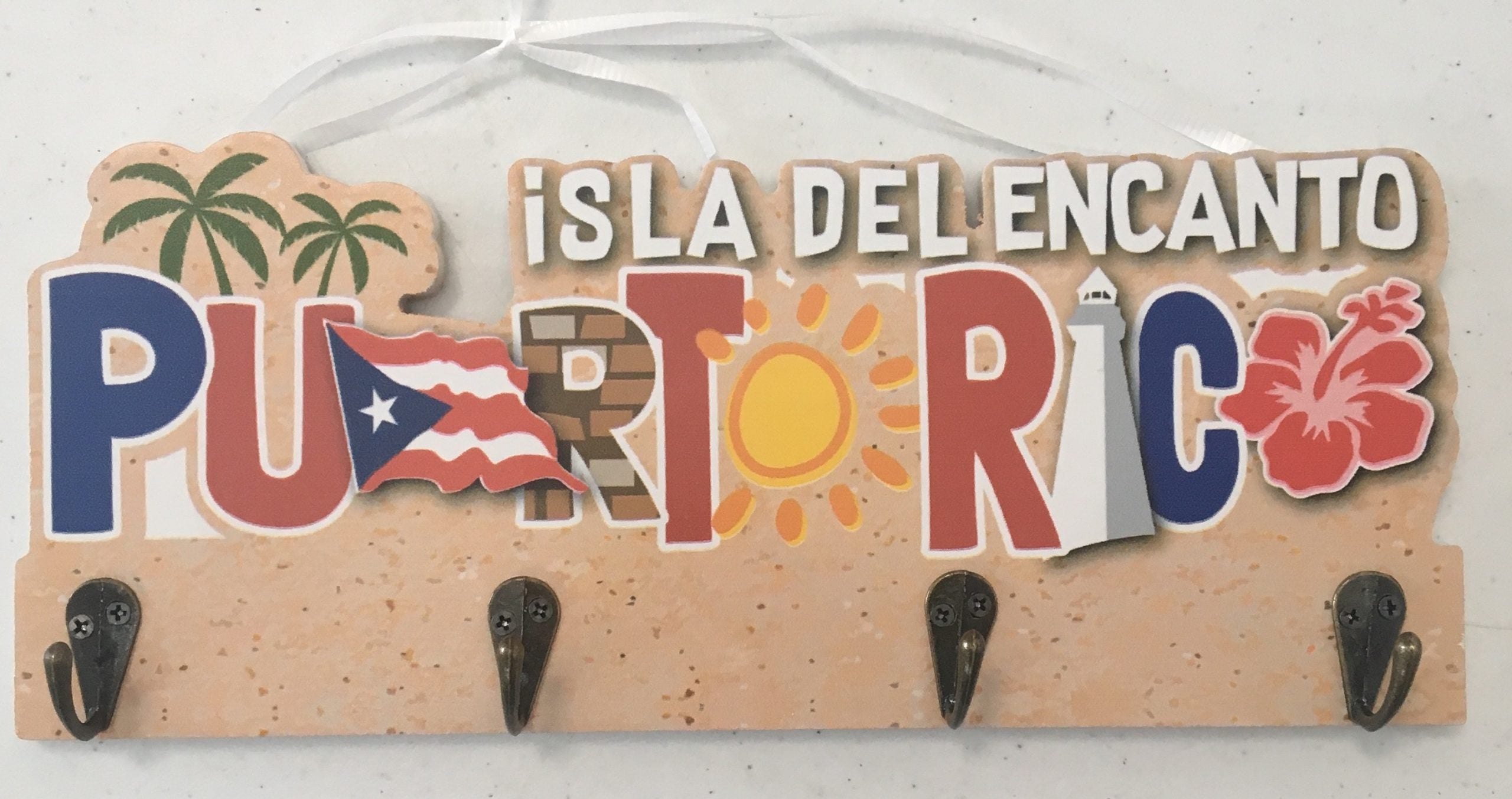 Porta llave grande (key holder) de 12'' - Puerto Rico