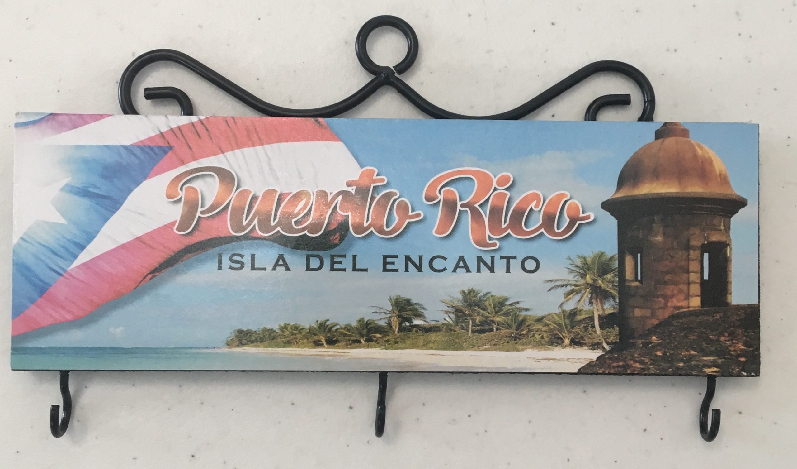 Porta llave rectangular (key holder) de 7'' - Garita y playa