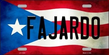 Tablilla de PR. con nombre de pueblos