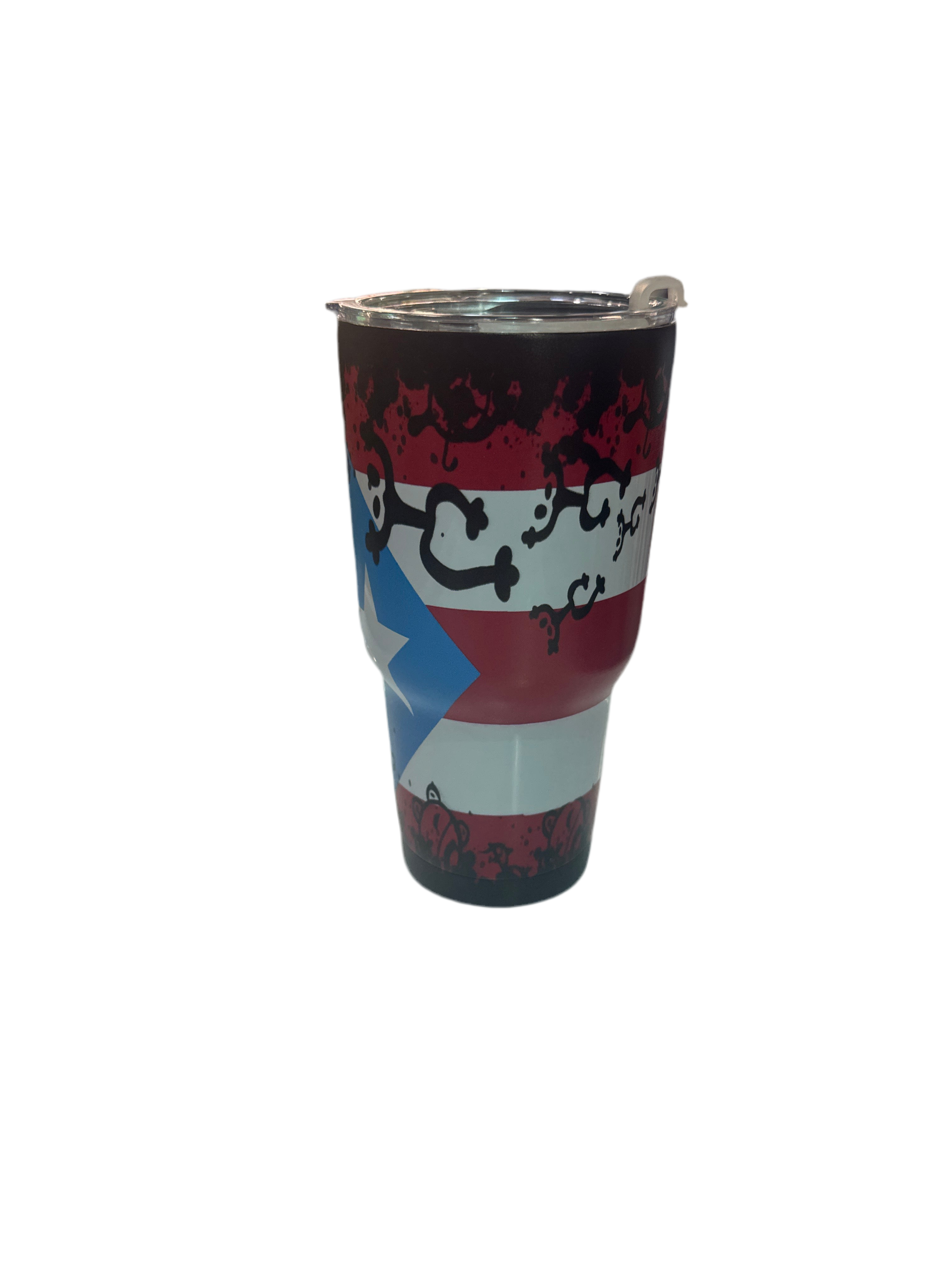 THERMAL MUG - PUERTO RICO FLAG AND COQUI TAINÓ.