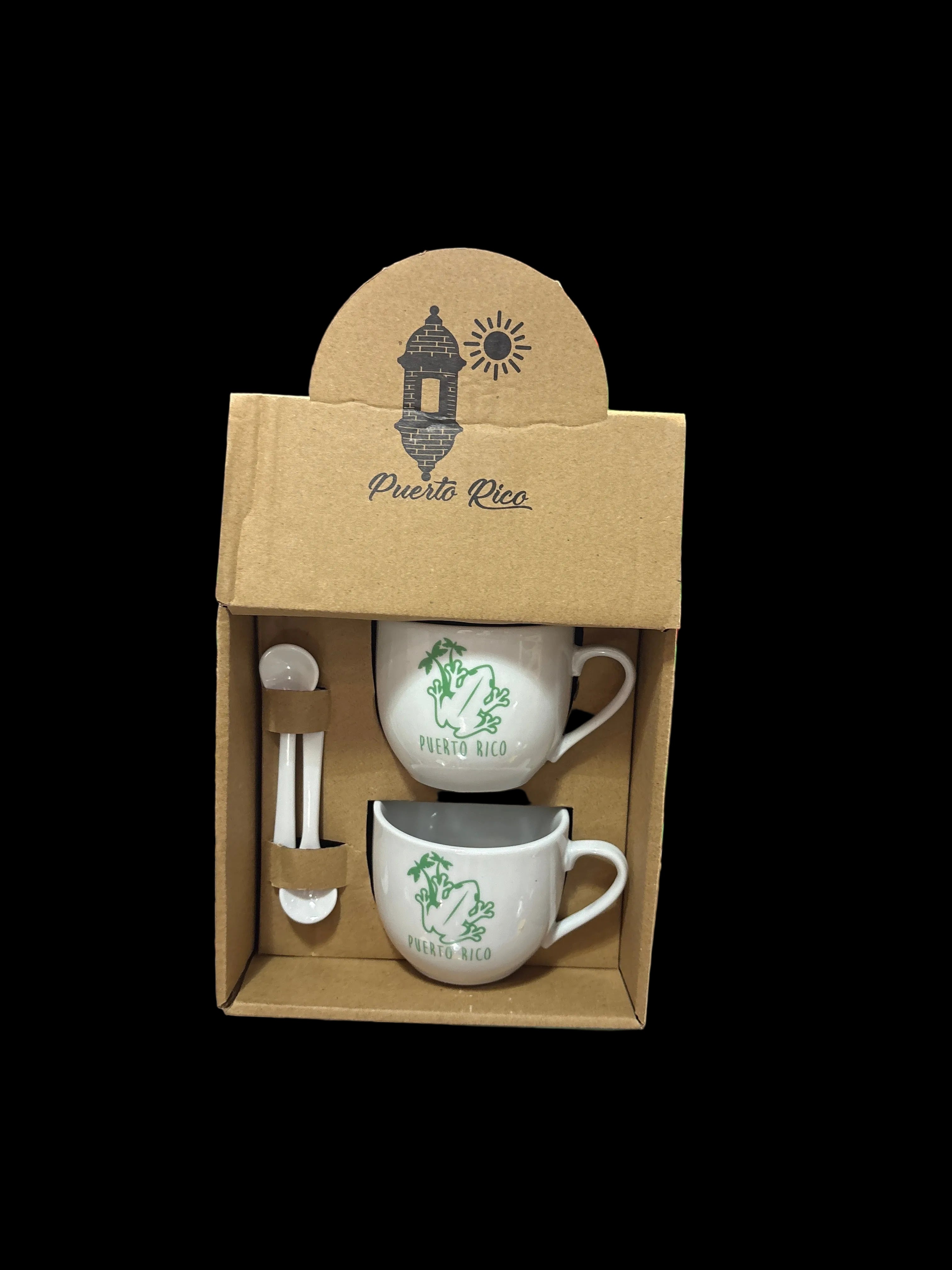 SET DOBLE - TAZA DE PUERTO RICO CON CUCHARA