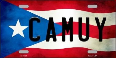 Tablilla de PR. con nombre de pueblos