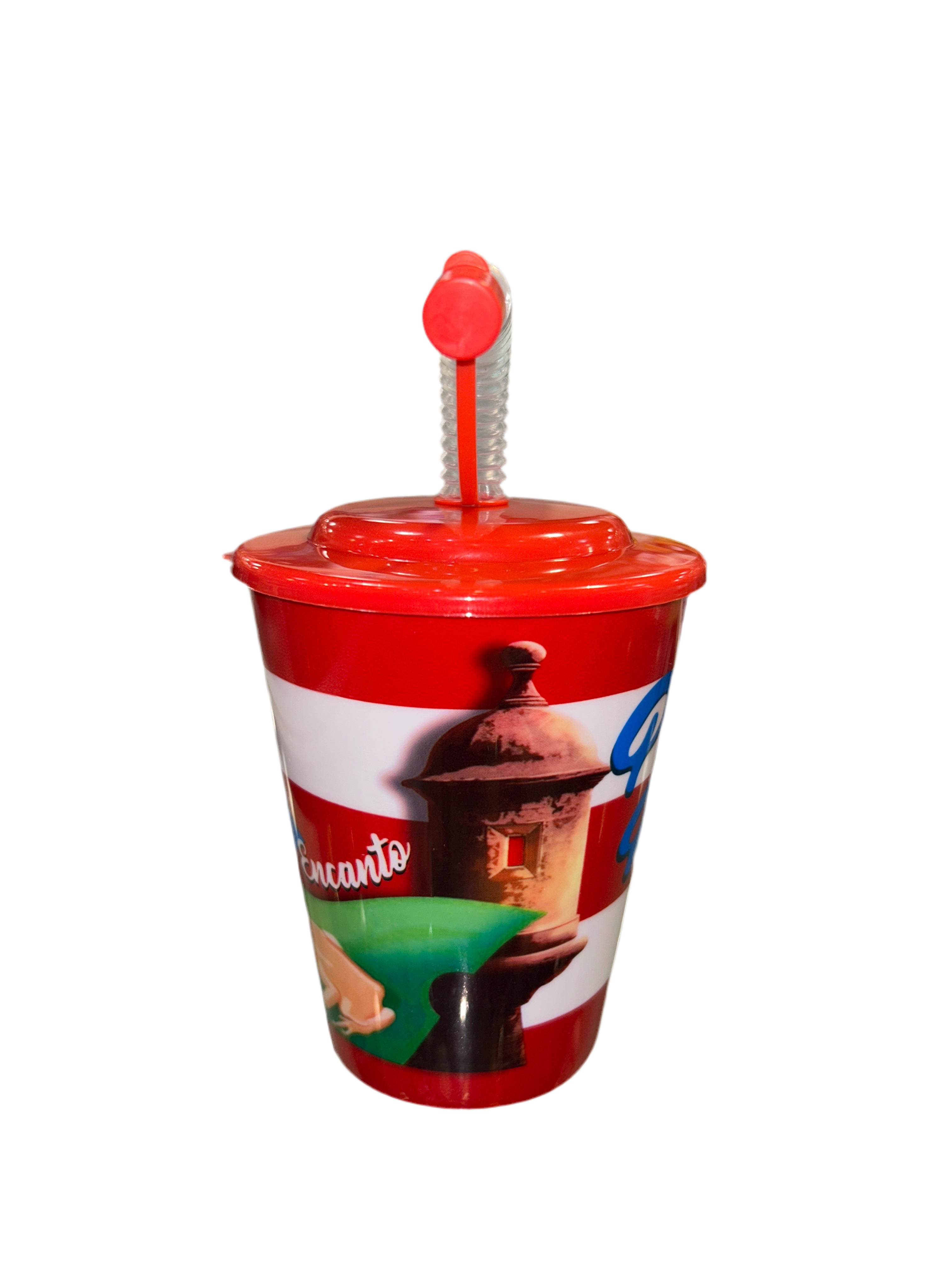 PUERTO RICO COQUI & FLAG PLASTIC CUP