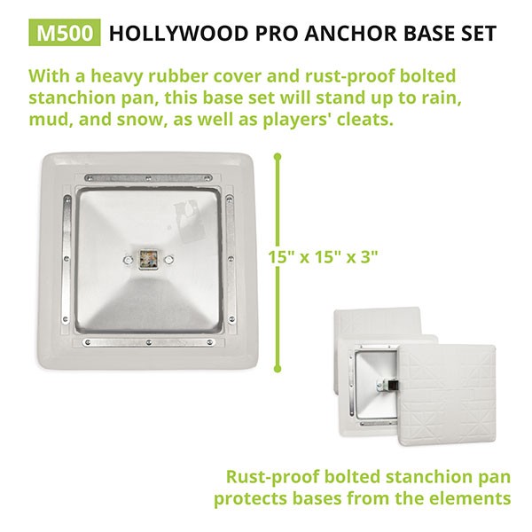 M500 PRO Baseball bases (SET de 3 bases)