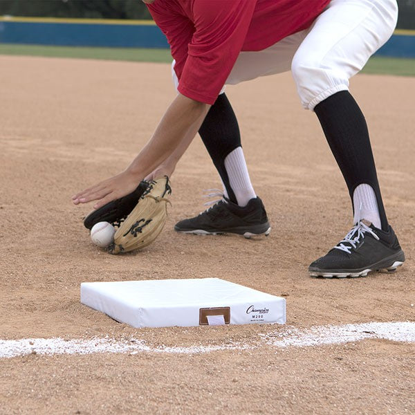 M290 BASE DE BASEBALL - FOAM FILLED QUILTED COVER BASE SET WITH 1 STRAP