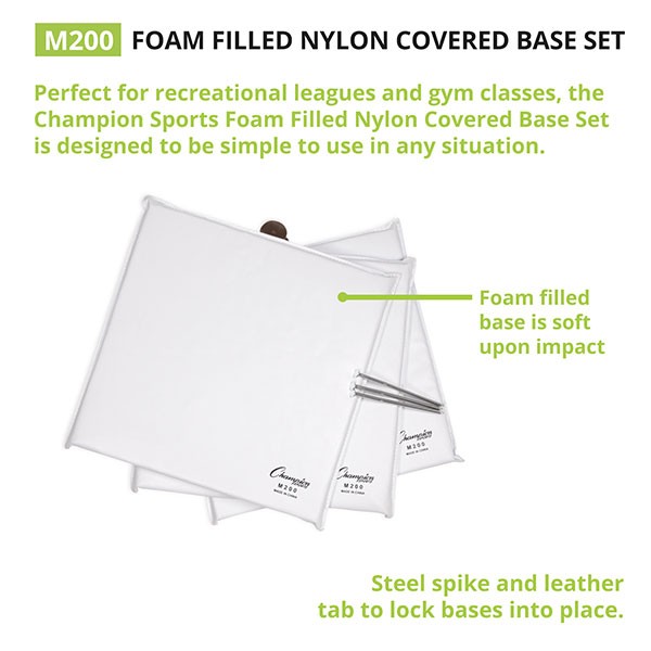 M200 SOFTBALL - SET DE BASES (3PCS)