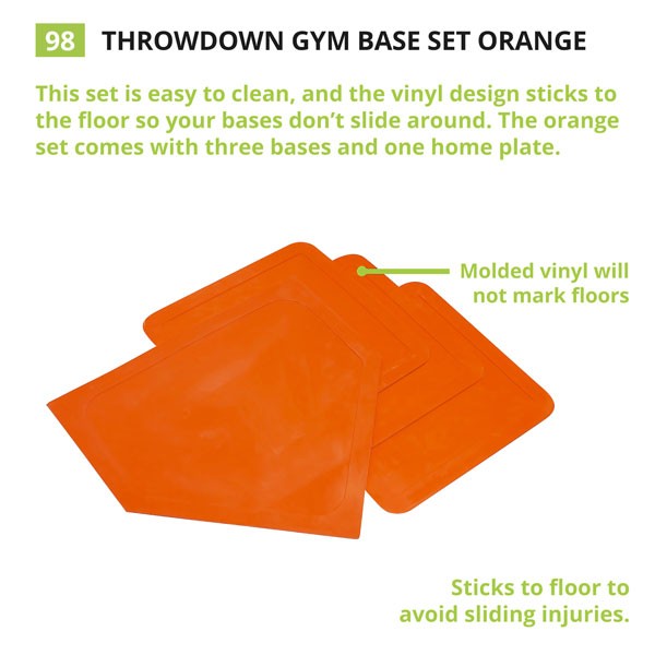 BASEBALL - BASE Y PLATO EN GOMA - THROW DOWN RUBBER BASE & PLATE 98