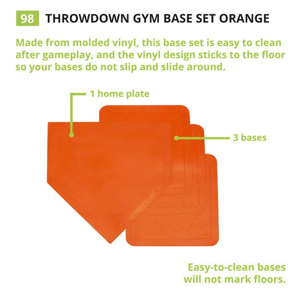 BASEBALL - BASE Y PLATO EN GOMA - THROW DOWN RUBBER BASE & PLATE 98