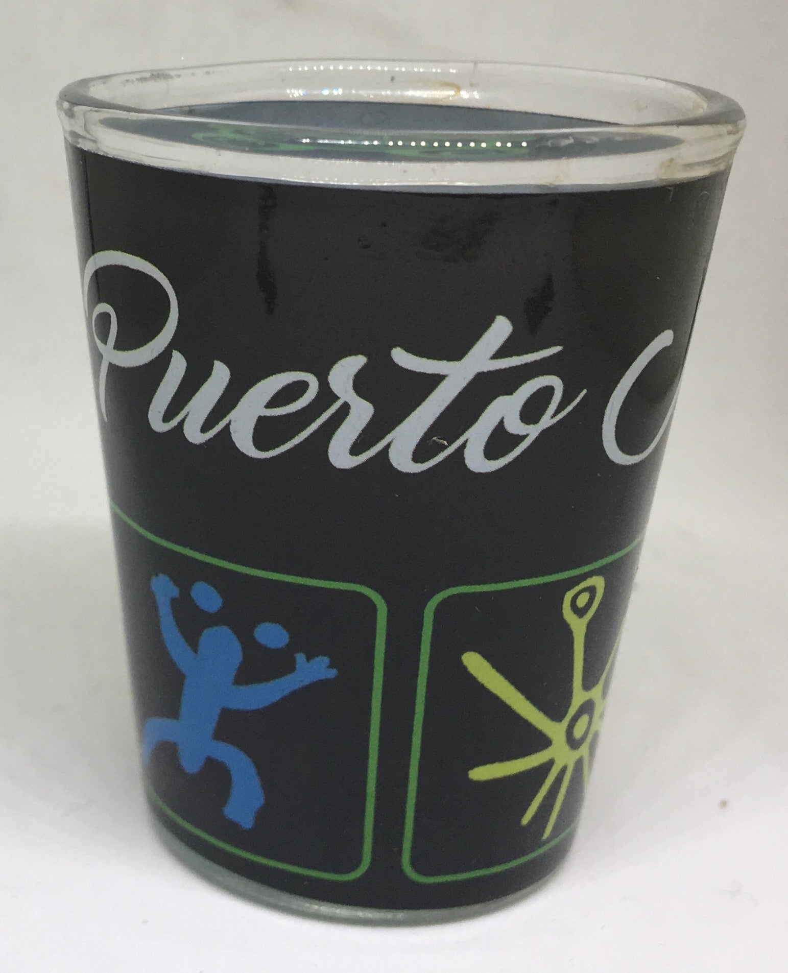 Shot glass de PR en stainless steel paisajes de playa