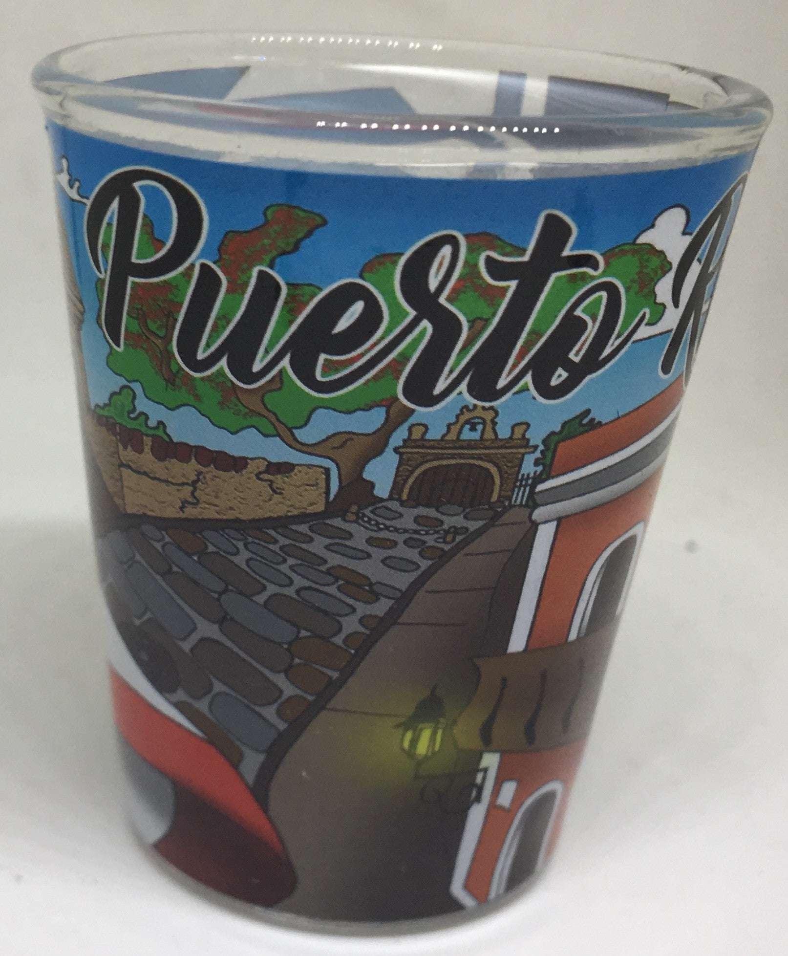 Shot glass de PR en stainless steel paisajes de playa