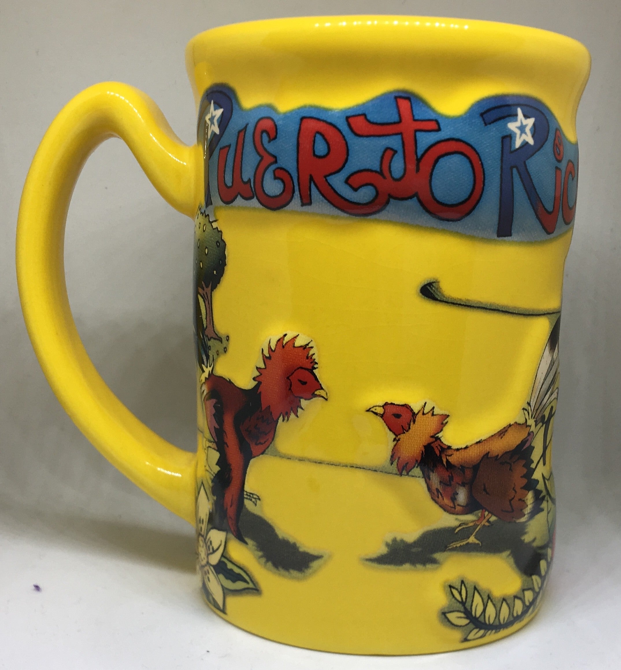 Taza de PR- Bandera en relieve