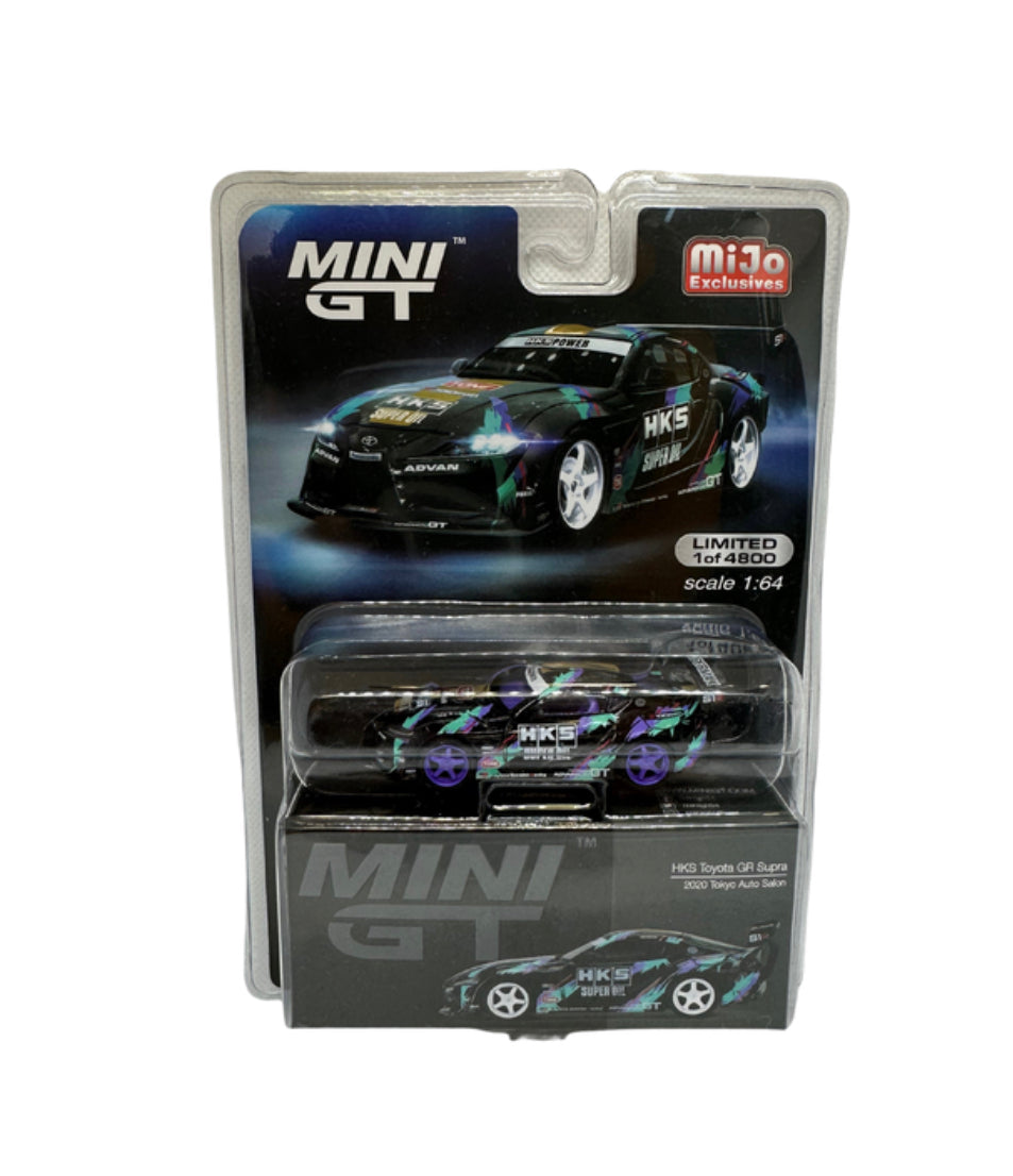 1/64 2020 TOYOTA GR SUPRA - HKS "CHASE" *RARE SPECIAL EDITION* (PURPLE RIM VERSION)