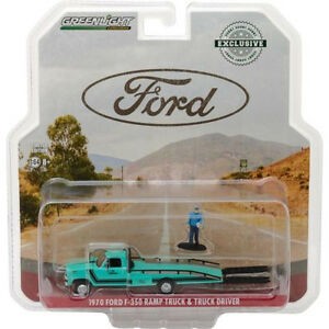 1:64 1970 Ford F-350 Ramp Truck & Truck Driver