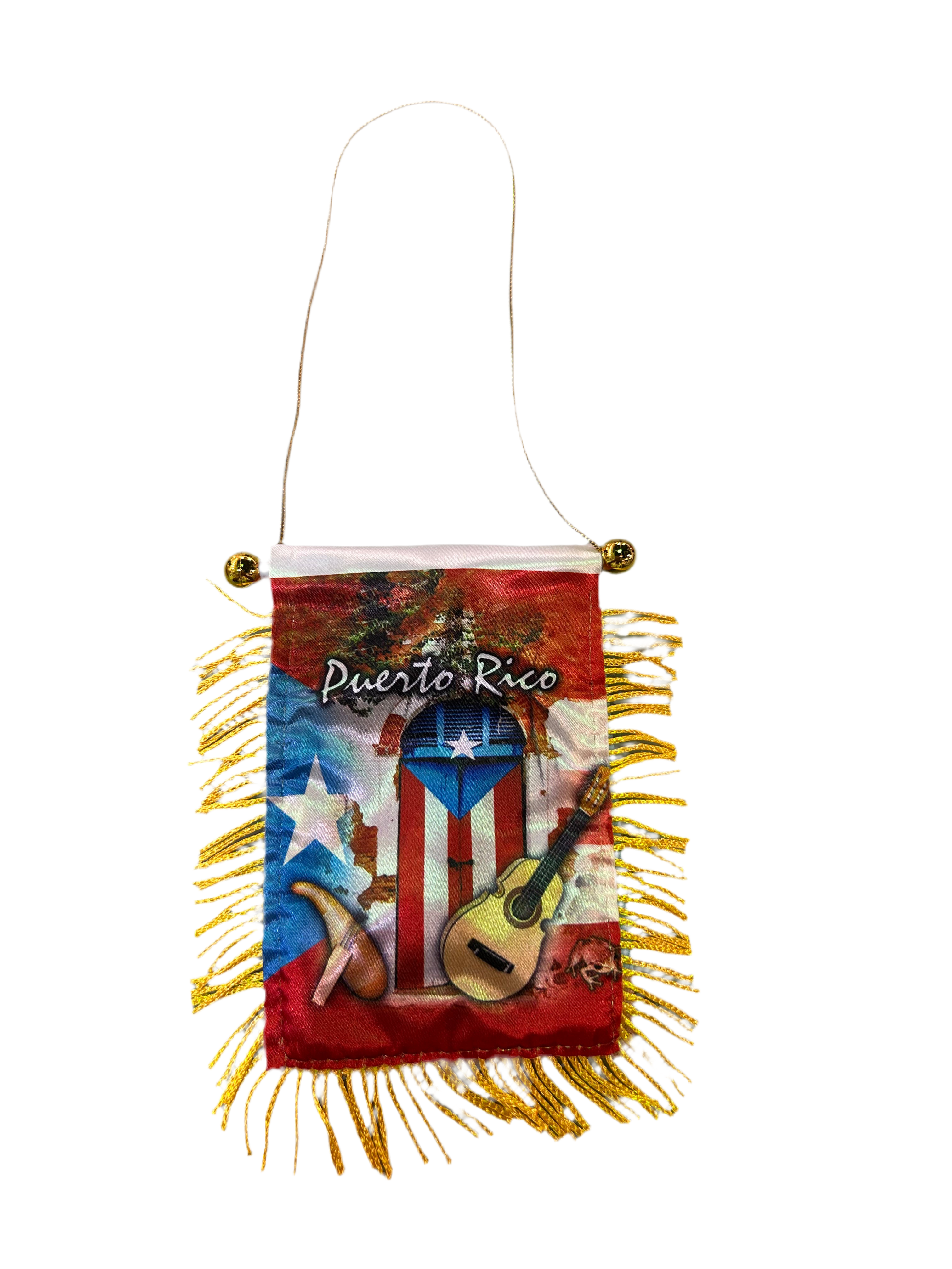 BANDERA DE PUERTO RICO PARA CRISTAL DE CARRO (BANNER)