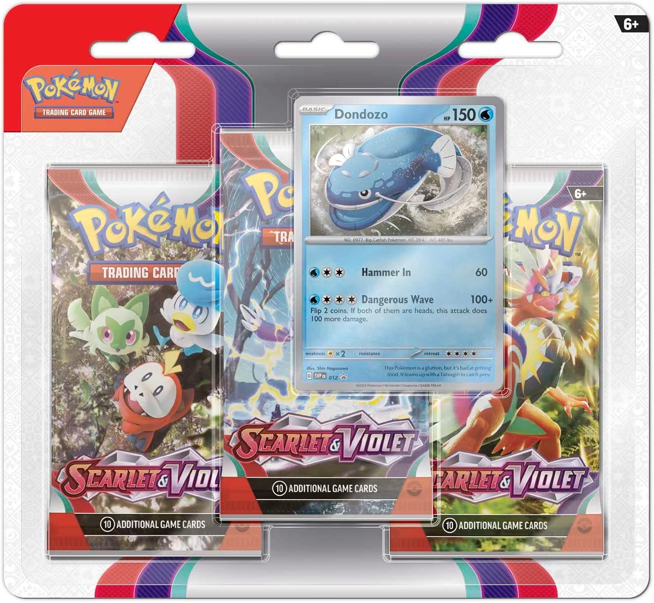 POKEMON TCG: SCARLET & VIOLET 3-PACK BLISTER (RAMDON PROMO)