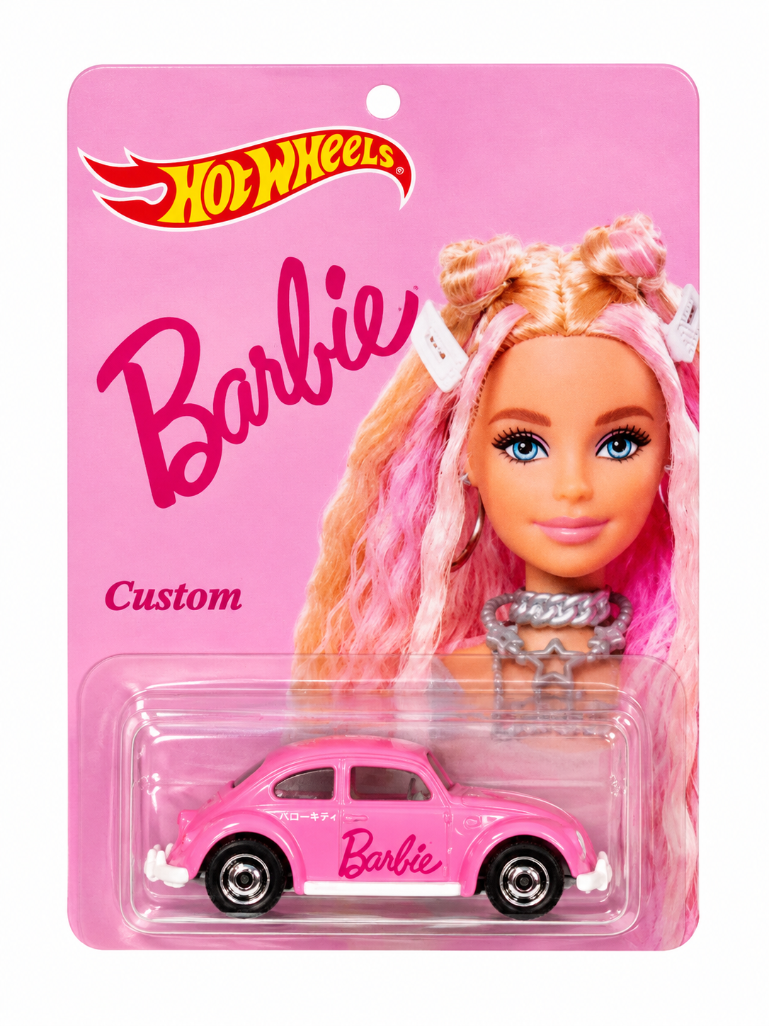 1/64 1962 VOLKSWAGEN BEETLE BARBIE CUSTOM HOT WHEELS