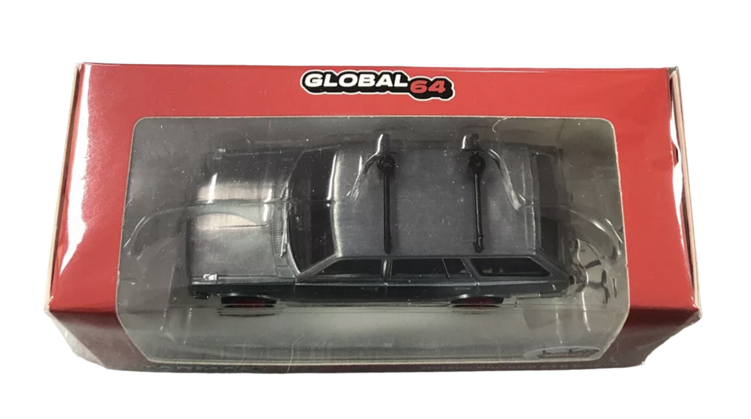 1/64 TARMAC DATSUN BLUEBIRD 510 WAGON “CHASE” (RAW BODY AND RED RIMS VARIATION)