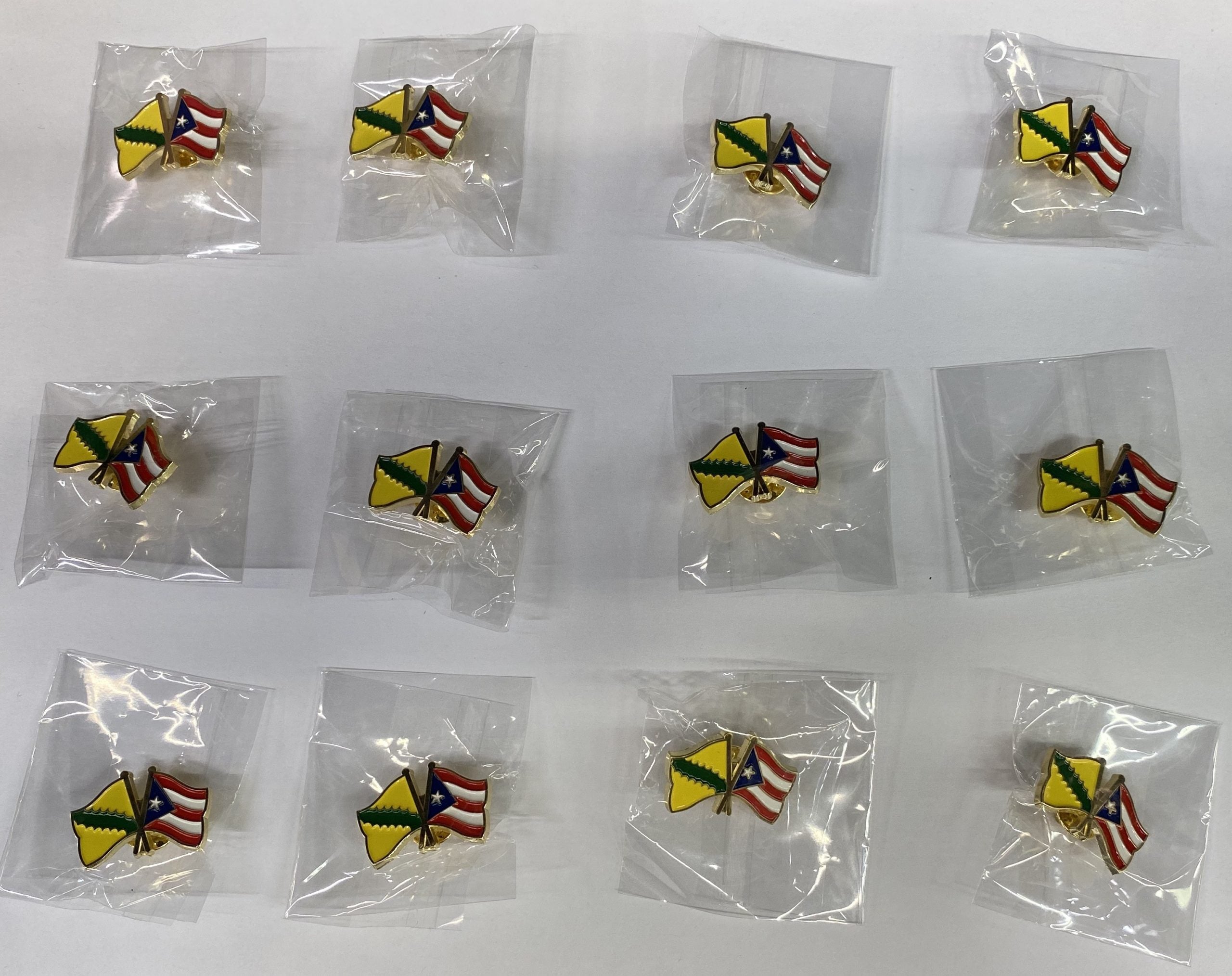 Pins de banderas- Vega Baja y Puerto Rico
