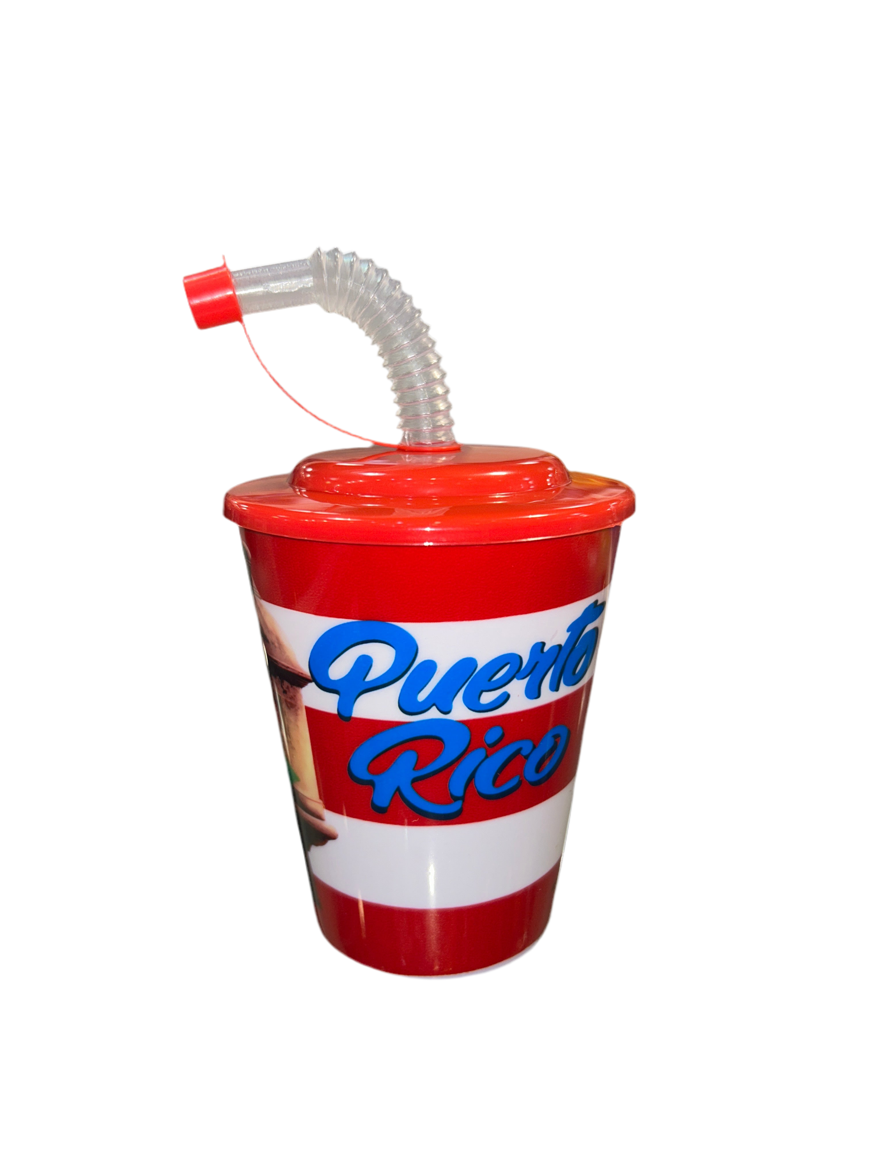 PUERTO RICO COQUI & FLAG PLASTIC CUP