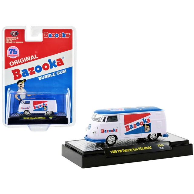 1/64 1960 VOLKSWAGEN VAN USA MODEL - BAZOOKA BUBBLE GUM COLLECTIBLE