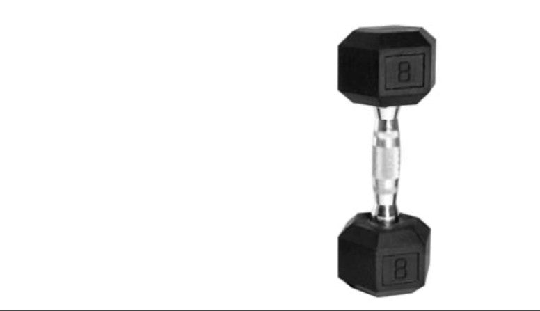 8 Lb. Cap coated Dumbbell