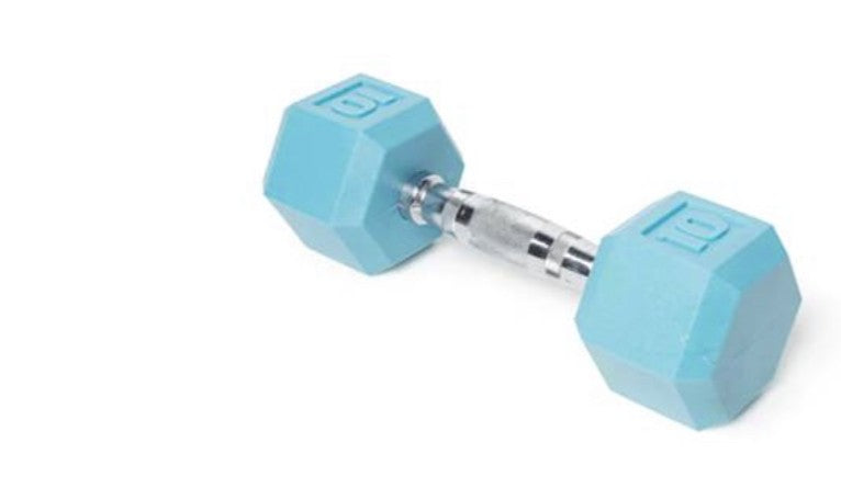10 Lb. Blue PVC coated Dumbbell