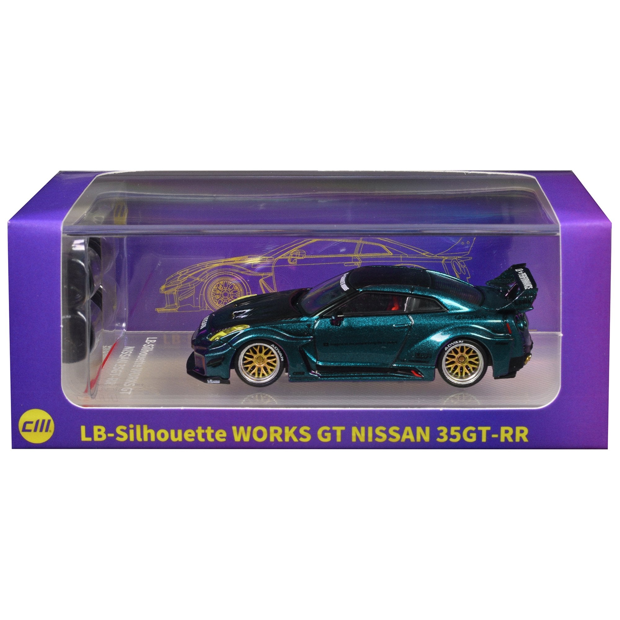 1/64 LB SILHOUTTE WORKS GT NISSAN SKYLINE 35GT RR - CM MODEL