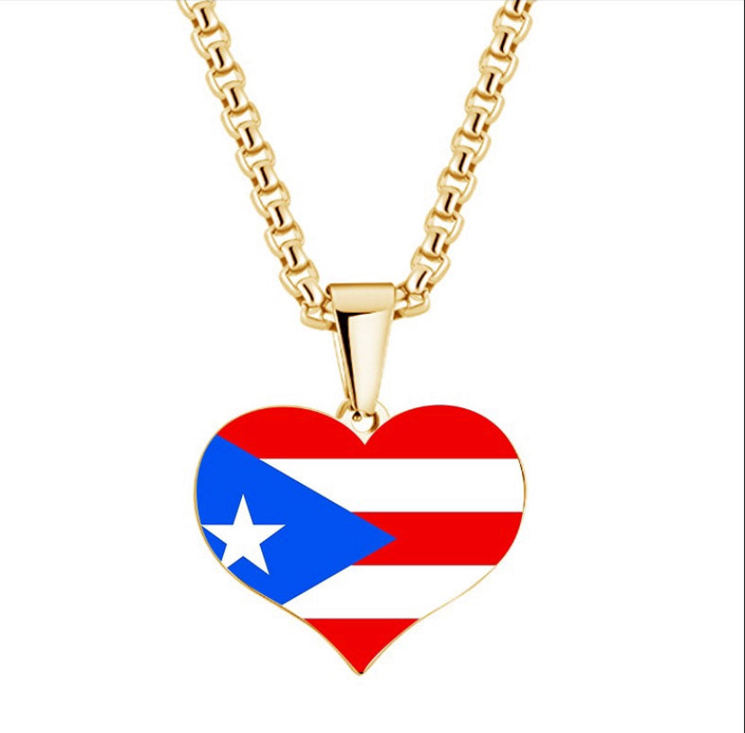 Cadena con pendant de PR. - Corazón - Oro