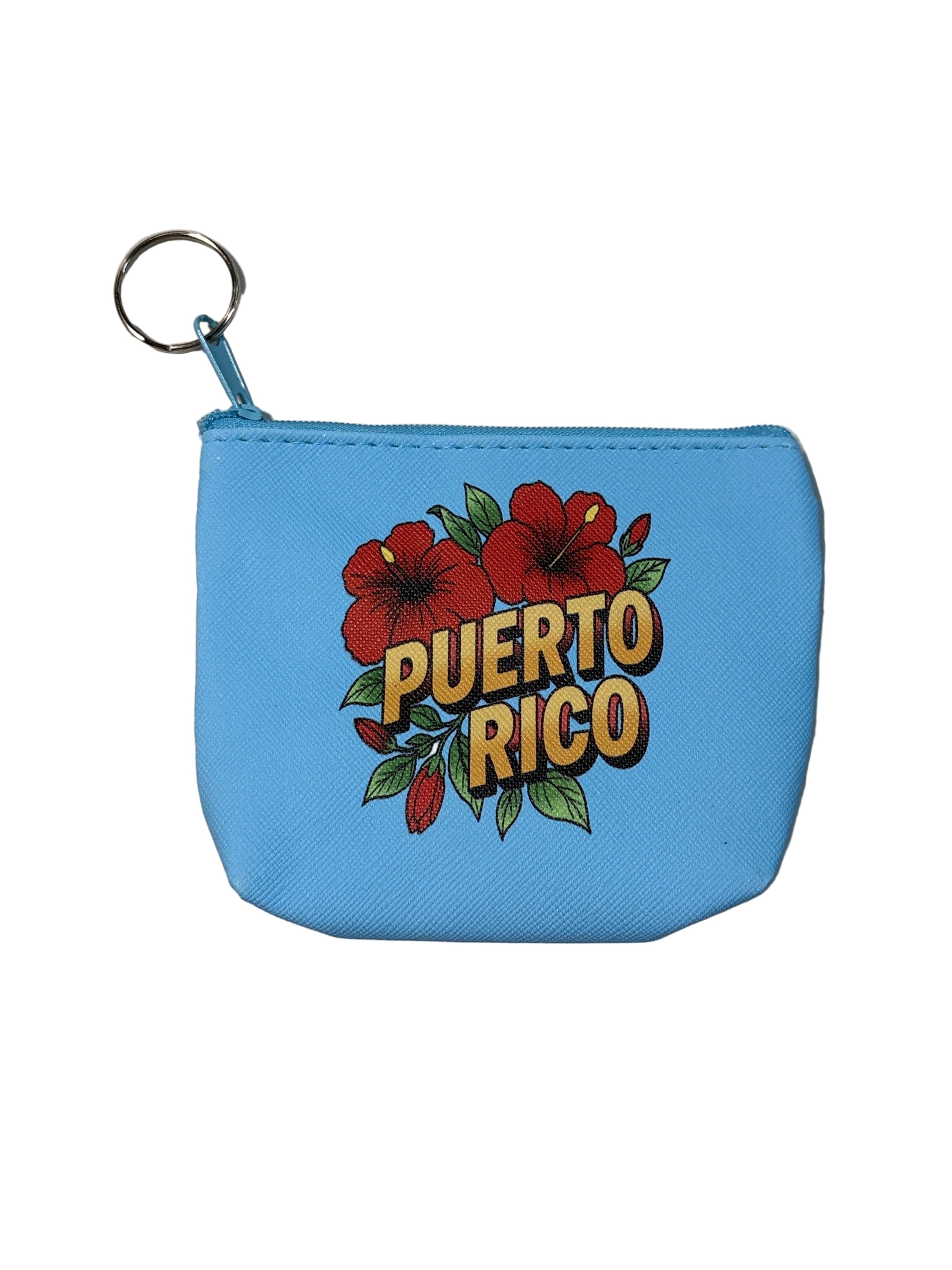 MONEDERO AZUL RECTANGULAR PUERTO RICO / COIN WALLET