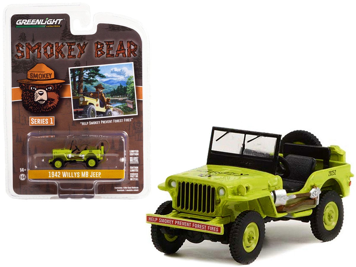 1/64 1942 WILLYS MB JEEP - SMOKEY BEAR